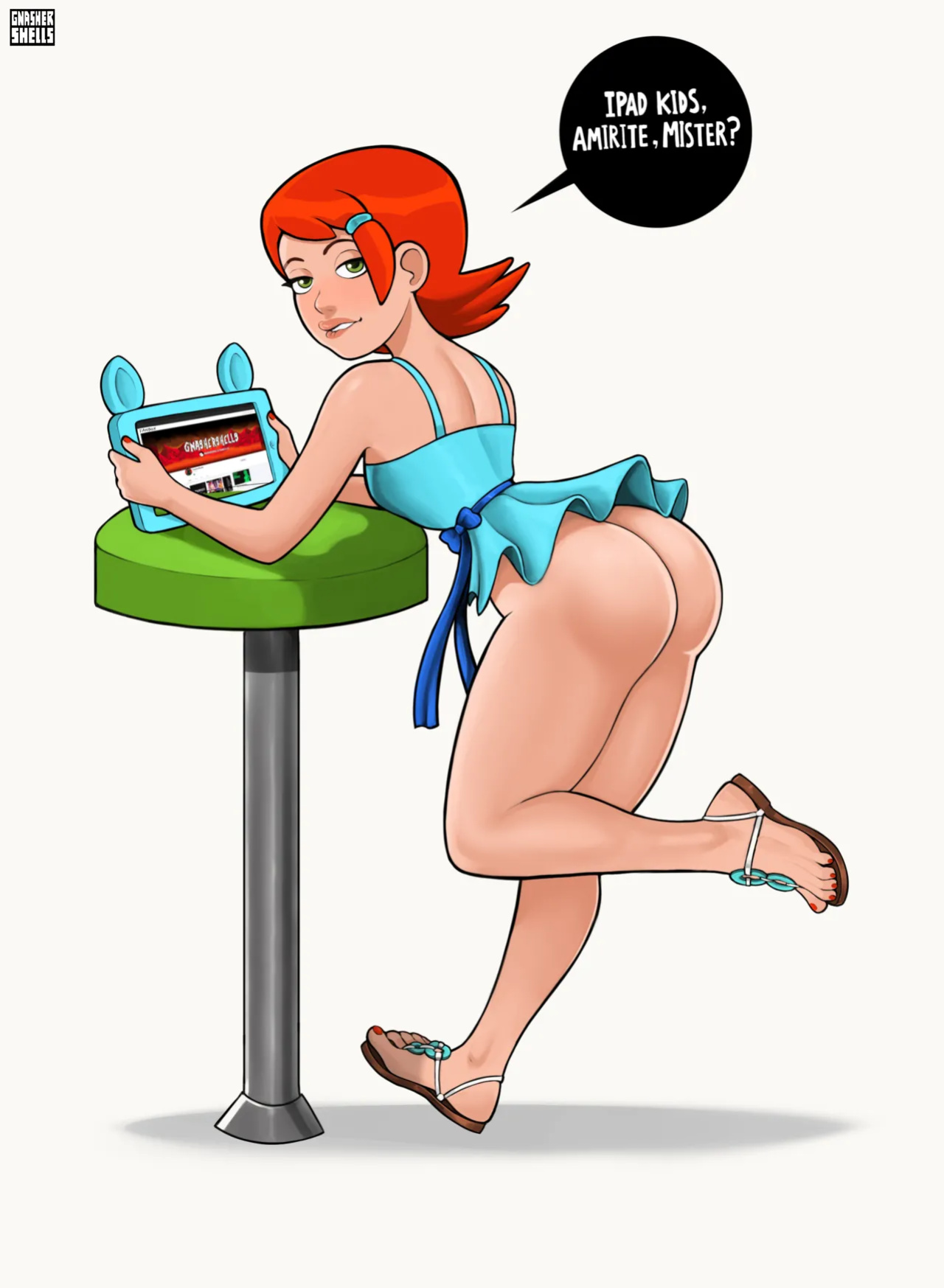 [GnasherShells] iPad Gwen (Ben 10)