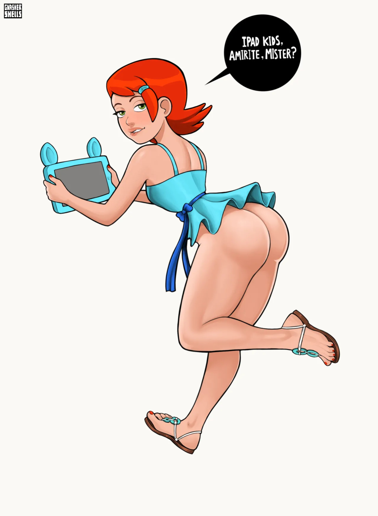 [GnasherShells] iPad Gwen (Ben 10)