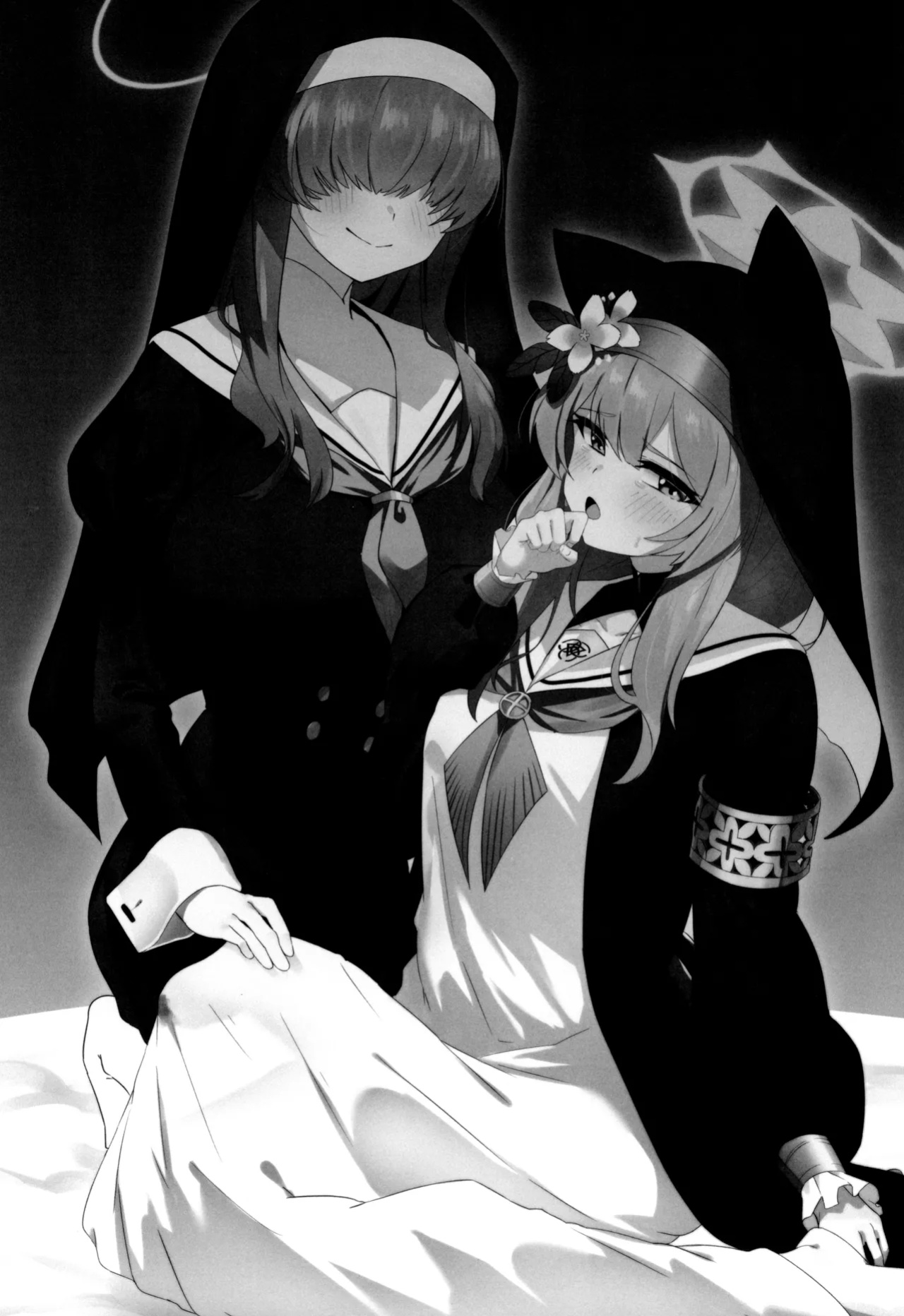 (C104) [Yotsuba no Suisou (FoN)] Teiketsu to Aiyoku no Kuuhaku ni | In a vacuum of chastity and lust (Blue Archive)