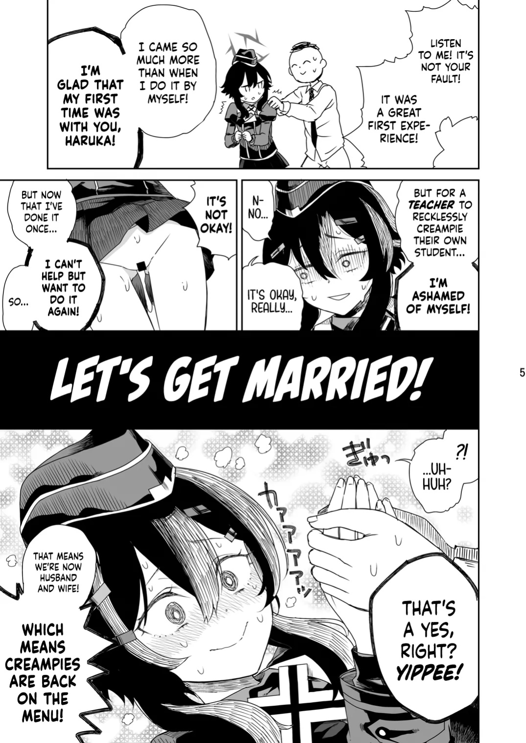 [Vagina Dentata (Hirota Masatane)] Sensei ni Goaisatsu o | Giving My Regards to Sensei (Blue Archive) [Cuddlebuns]