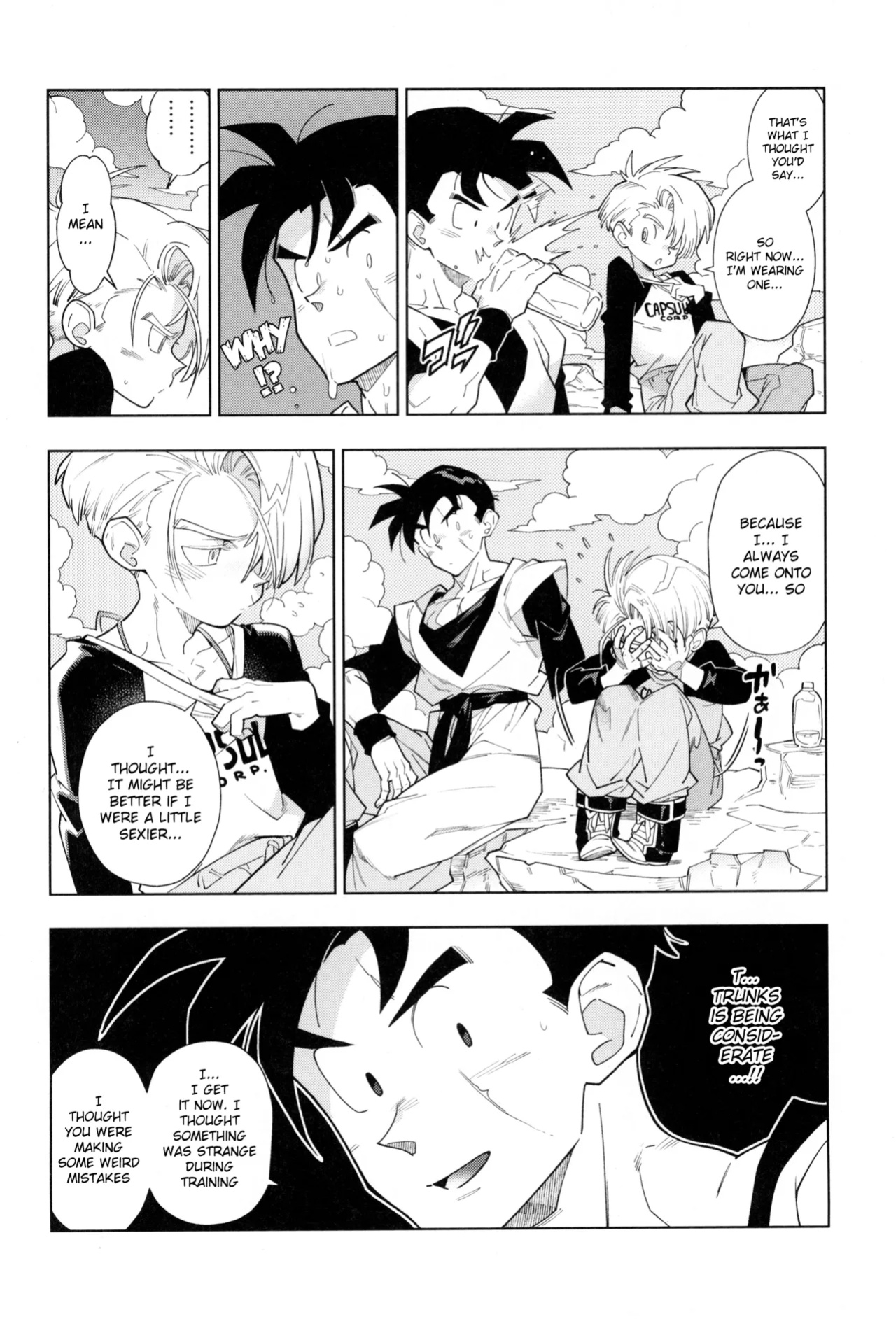 (ShotaFes 17) [Article 60 of Criminal Code (Shuhan)] Nee Gohan-san Micro Bikini Suki desu ka? | Hey Gohan, Do You Like Microbikinis? (Dragon Ball Z) {Chin²}
