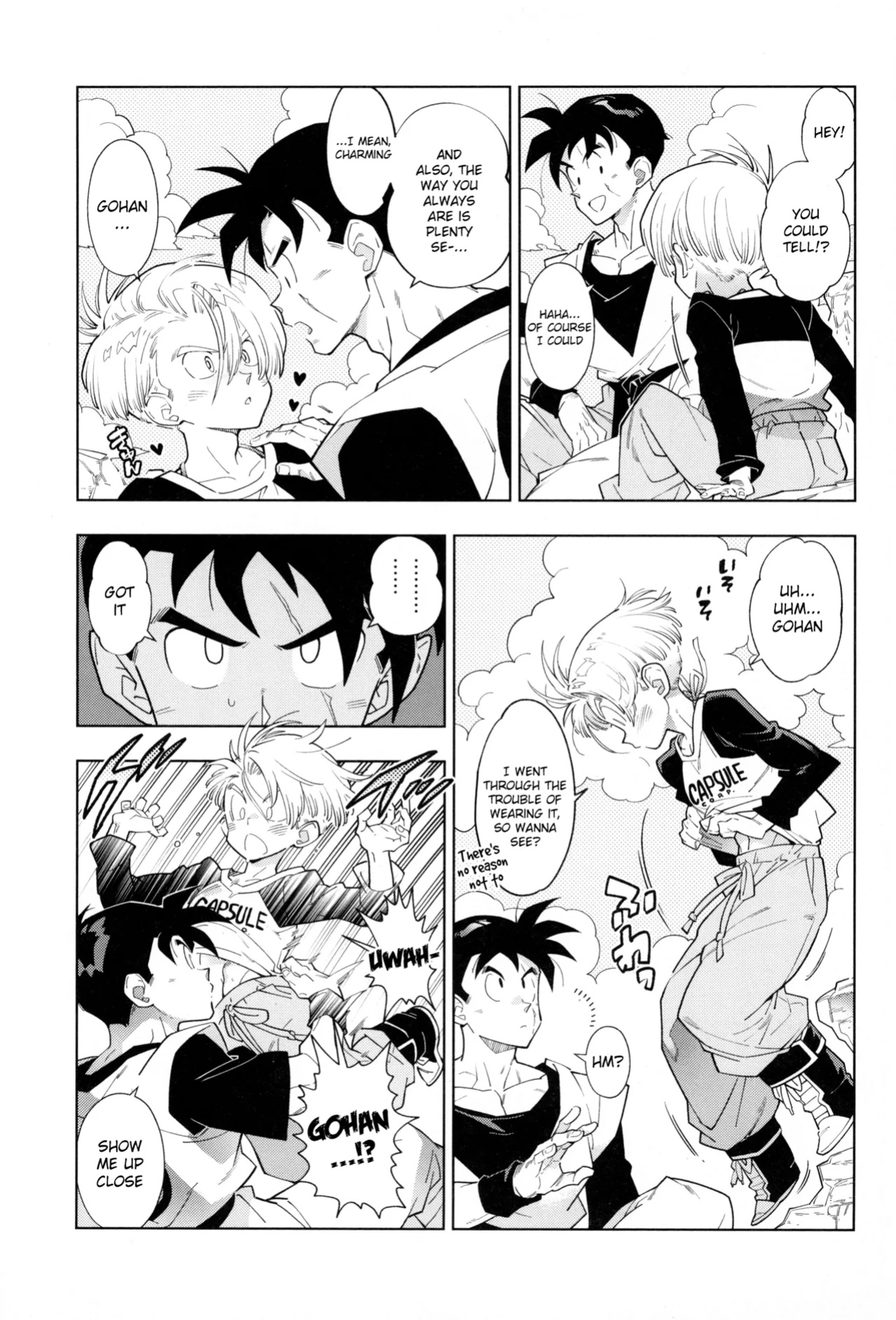 (ShotaFes 17) [Article 60 of Criminal Code (Shuhan)] Nee Gohan-san Micro Bikini Suki desu ka? | Hey Gohan, Do You Like Microbikinis? (Dragon Ball Z) {Chin²}