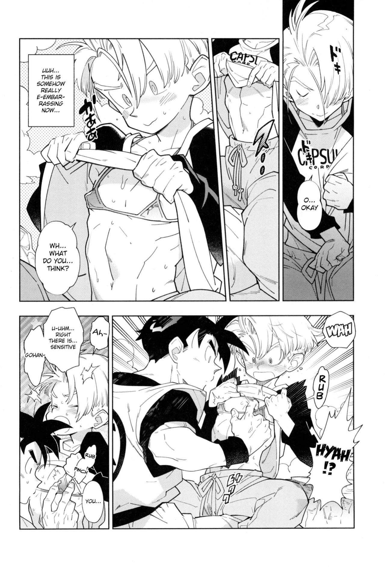(ShotaFes 17) [Article 60 of Criminal Code (Shuhan)] Nee Gohan-san Micro Bikini Suki desu ka? | Hey Gohan, Do You Like Microbikinis? (Dragon Ball Z) {Chin²}
