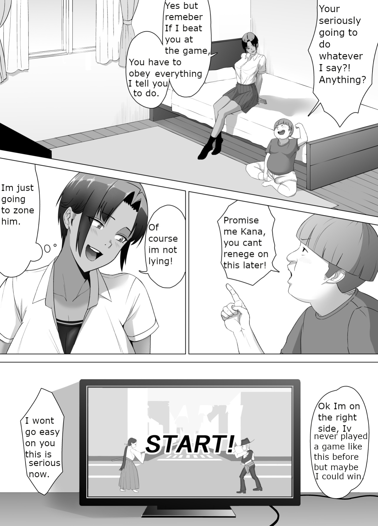 The girl next door is really careless, So I had to put her in her place (english)