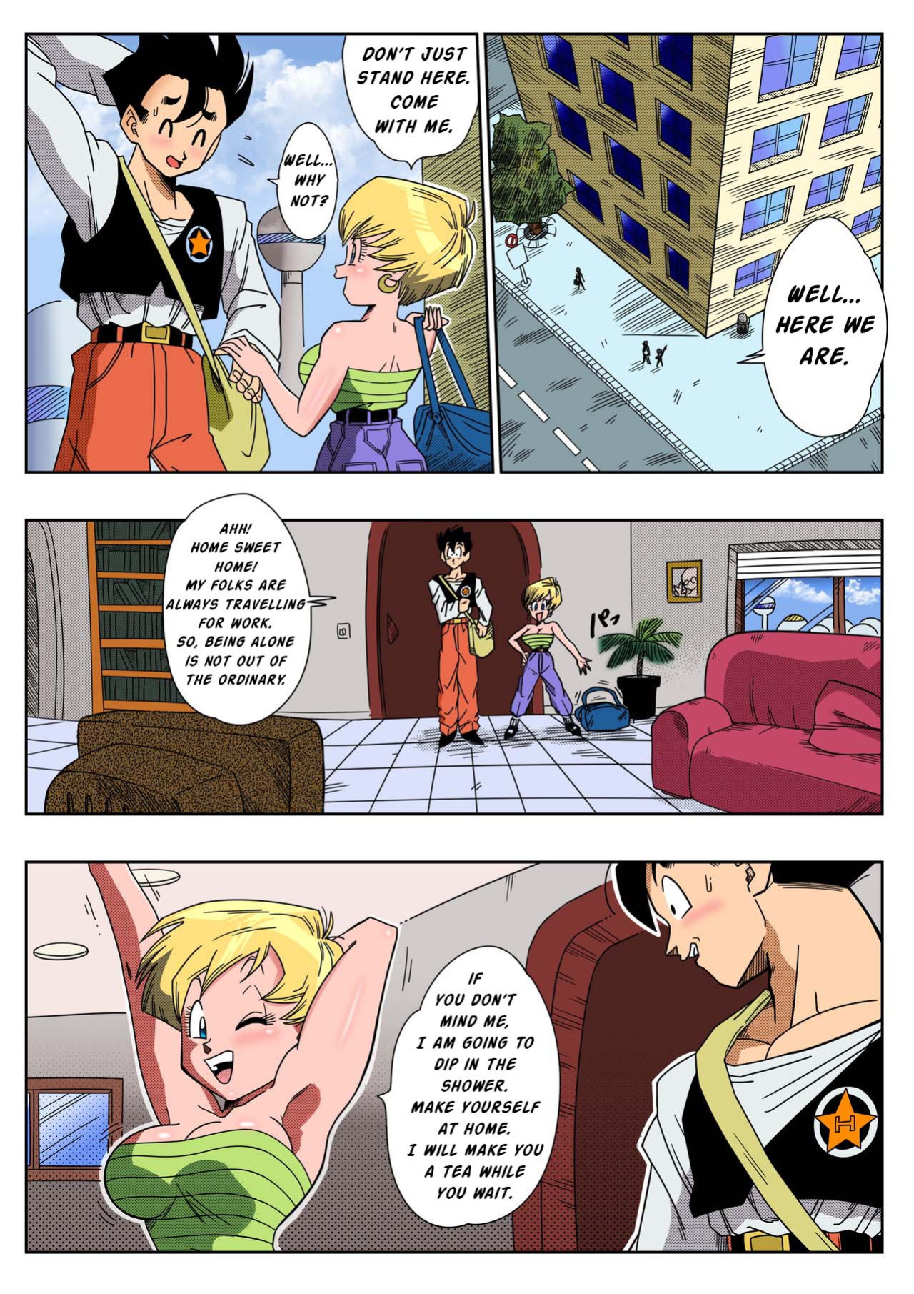 [Yamamoto] LOVE TRIANGLE Z Part 1-4 (Dragon Ball Z) [英语] [全彩未修正]