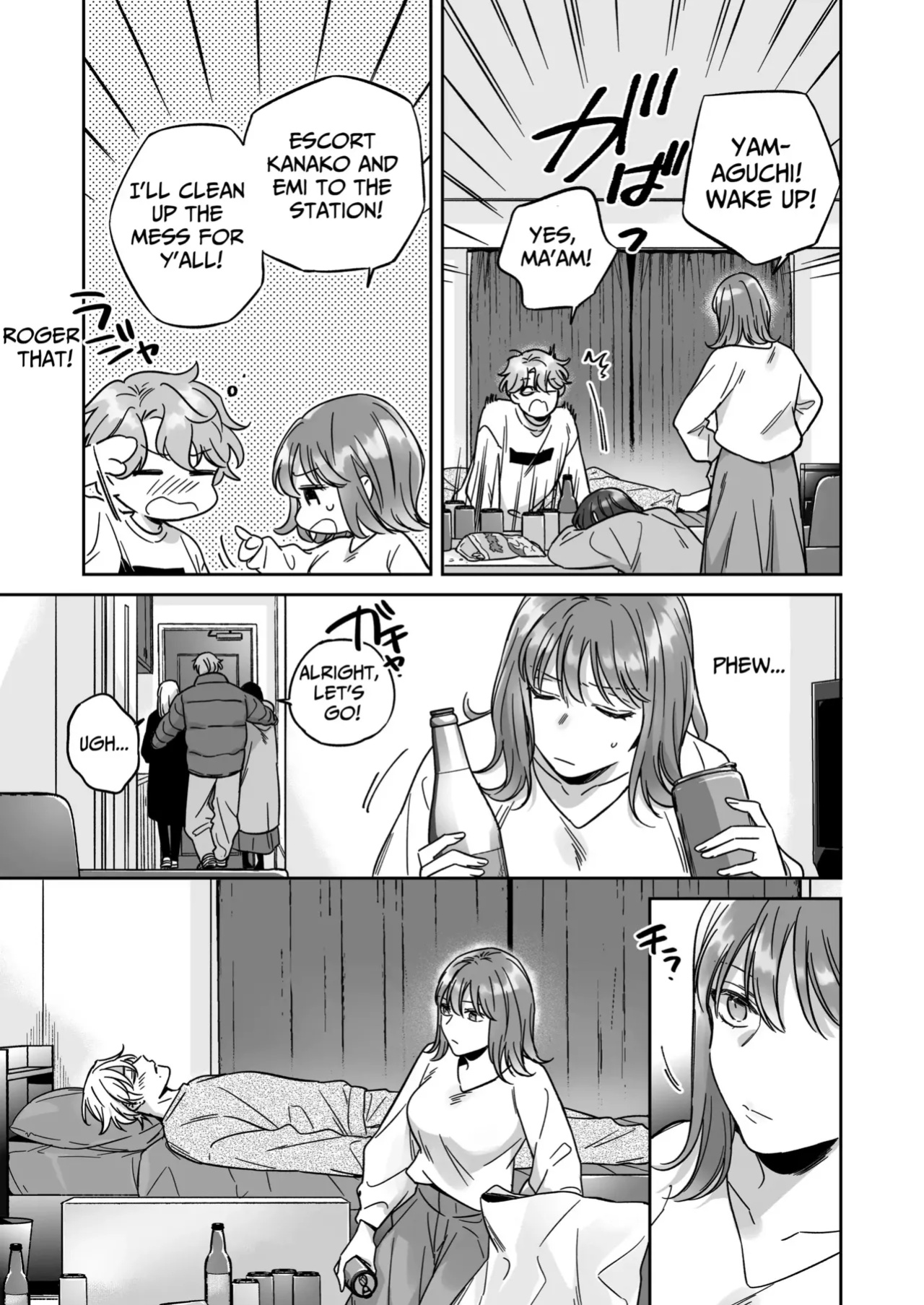 [THE Waidan (Yasuda Meshimeshi, Roni)] Saenai Dōki no Kobayashi wa Watashi no Higyaku Ganbō o Mitashite Kureru ｜I'm Not Content With Being Just Osada's "Male Friend"!