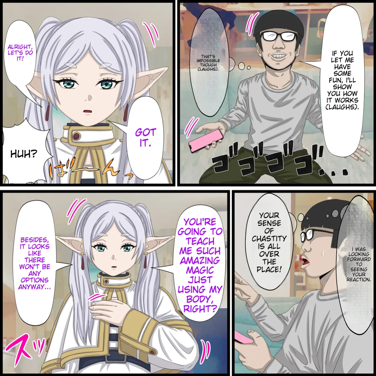 [Banana Style] Anime Chara to Sex Dekiru Appli 9, Frieren Hen (Sousou no Frieren) [MTL]