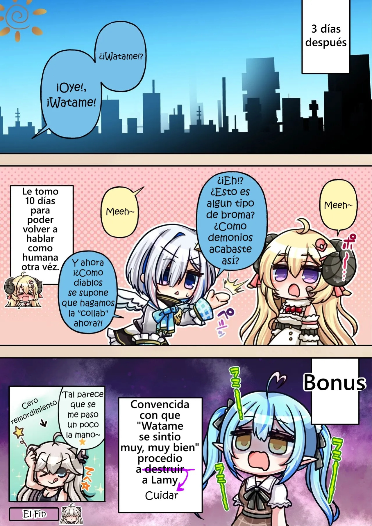 [Minominiya (Minomini)] Futashishi x Wata ♥Lion no Aijou Hyougen Hen♥ | Futashishi x Wata ♥La Expresión de Amor de Lalion♥ (Shishiro Botan, Tsunomaki Watame) [Rabu&Desu translations] [Spanish] [PorLaCultura]