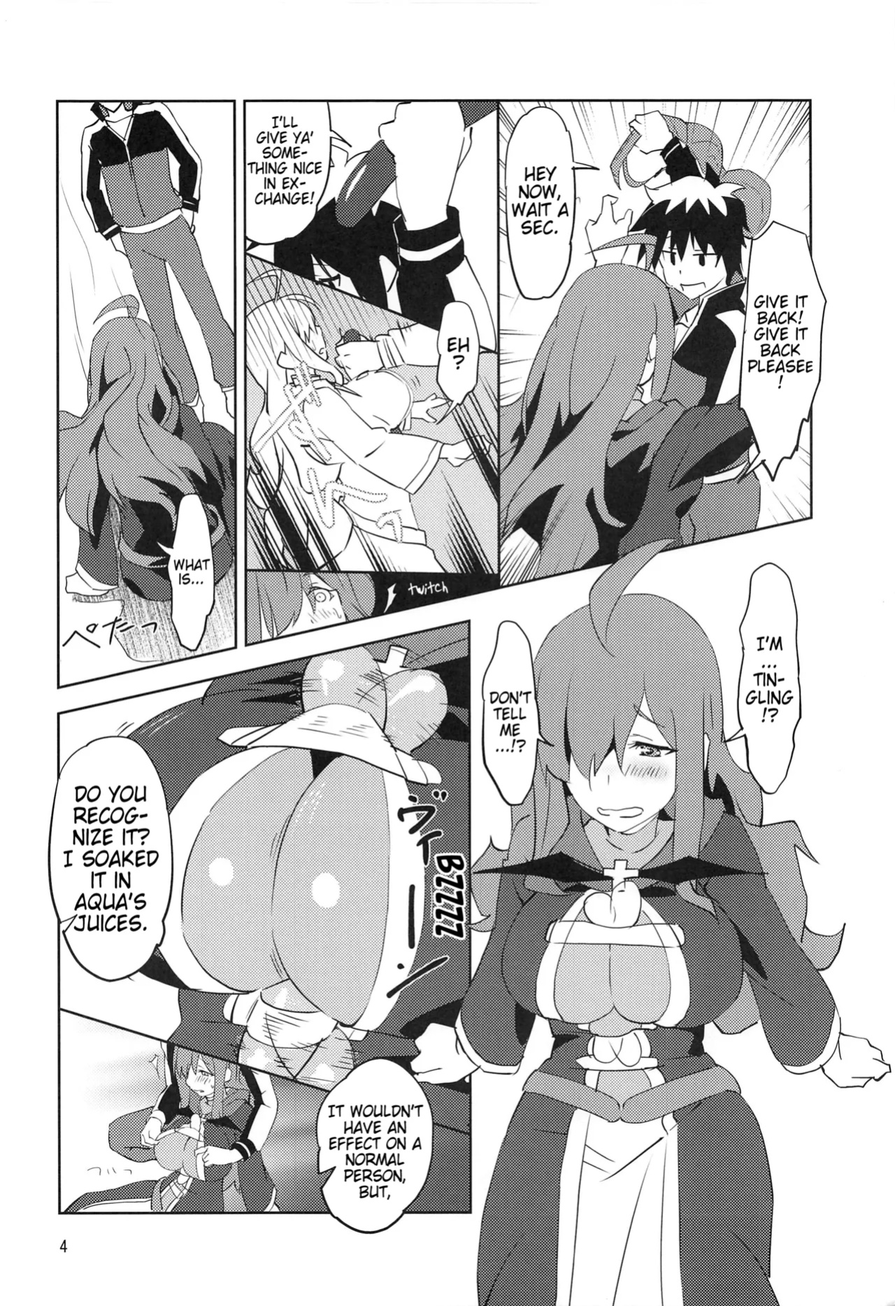 (Hiroshima Comiket 229) [wxpLabo (wxp)] Binbou Tenshu ni Setsumei o! | Explanation for this Destitute Shopkeeper! (Kono Subarashii Sekai ni Syukufuku o!) (Pangean)