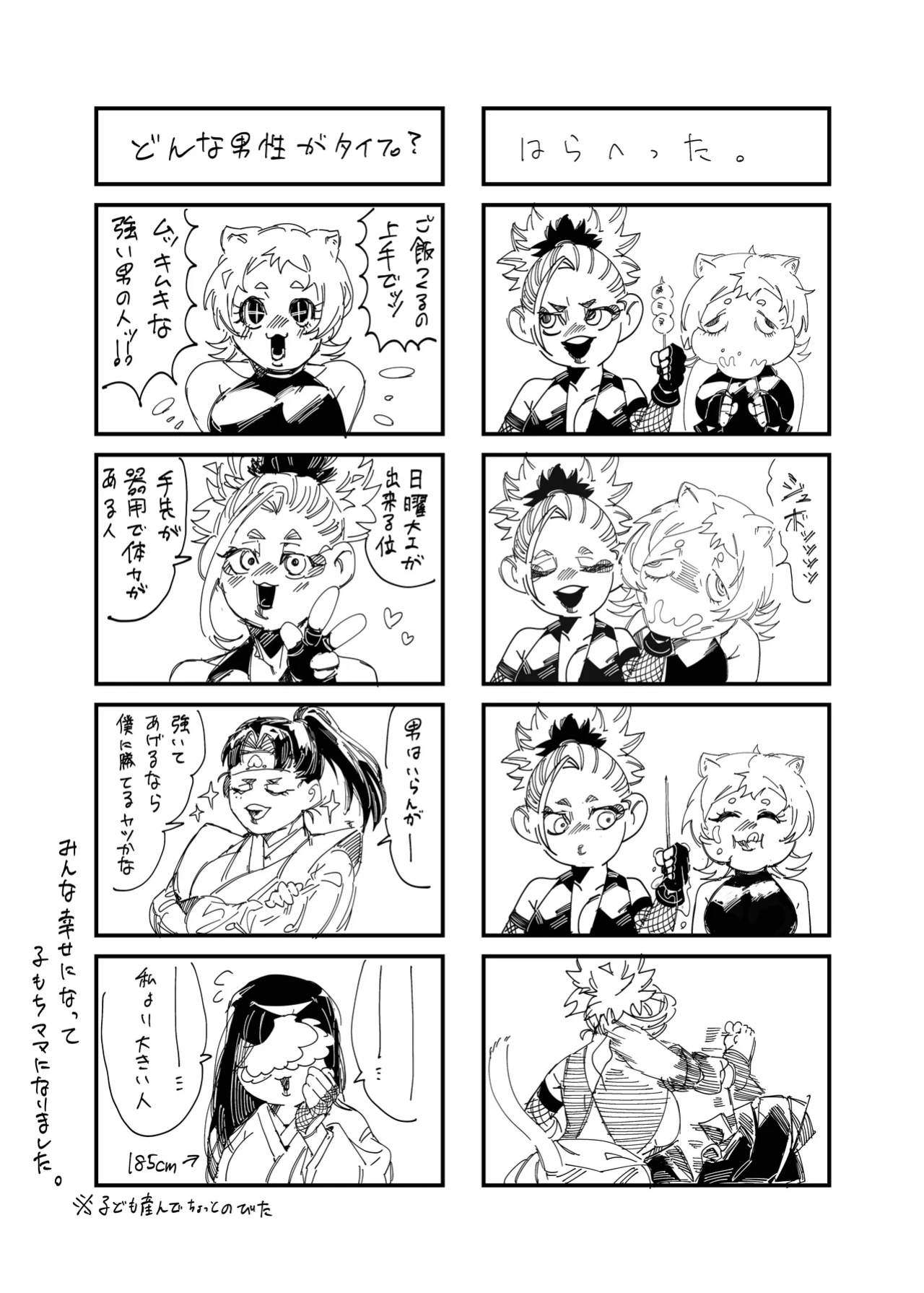 [Bonnou no Tamatebako (Nuchitsu Nanako)] Onnanoko no Momotarou to Deka Tsuyo Oni-san / Female Momotaro And The Huge, Strong Demon by Bonnou no Tamatebako