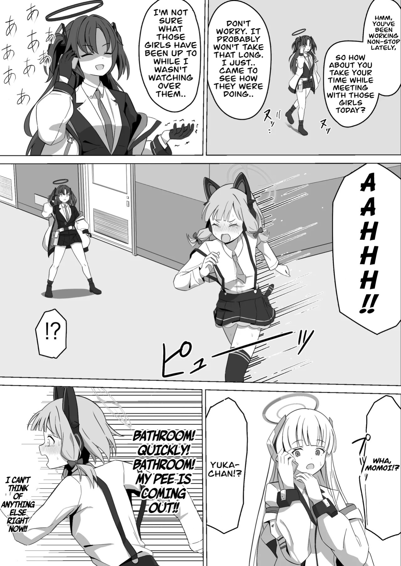[Cake-ya-san (Ningen no Saga)] Momoi Splash! (Blue Archive)