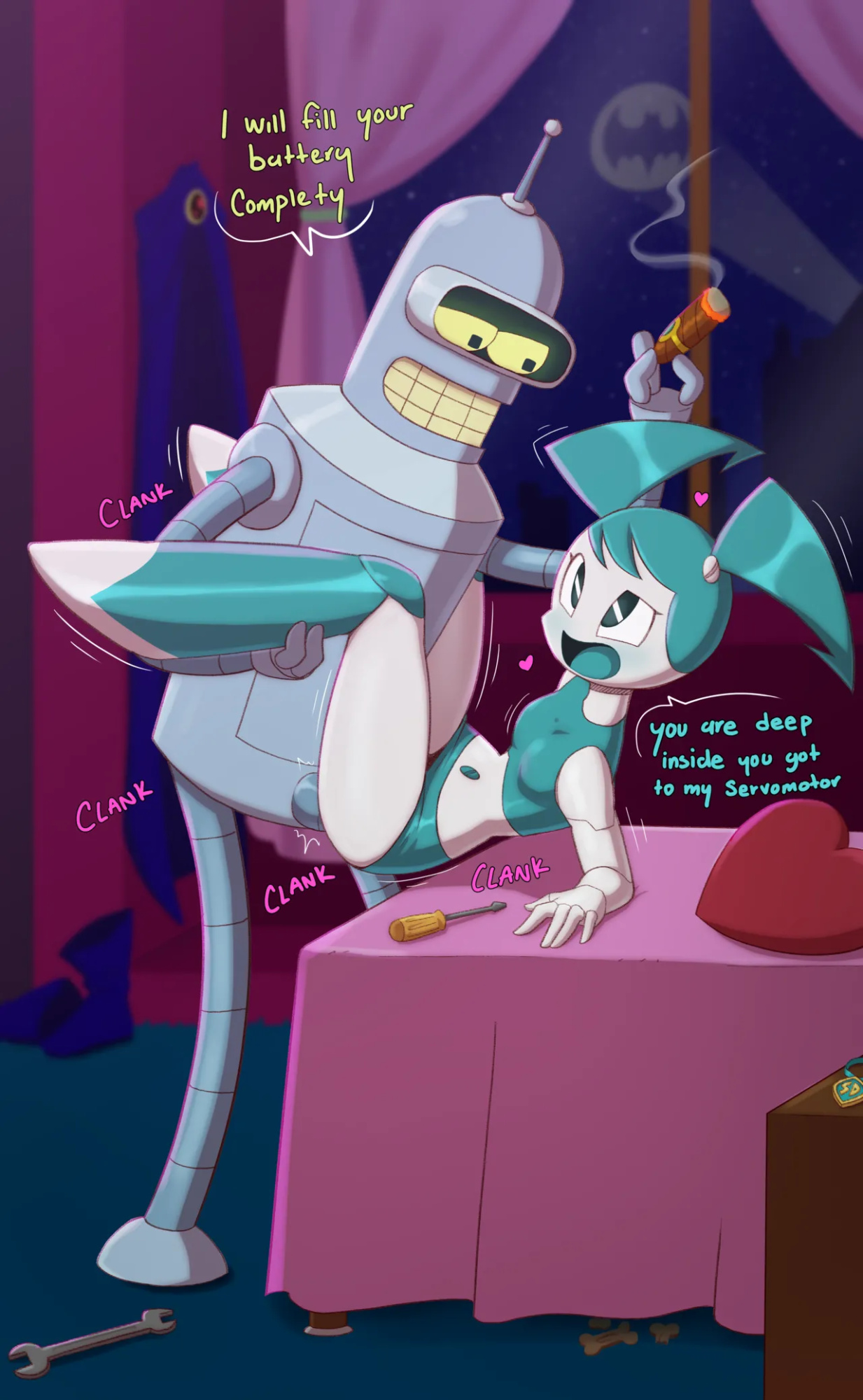 [Jona Kazuo] Teenage Robot Love (My Life as a Teenage Robot - Futurama)