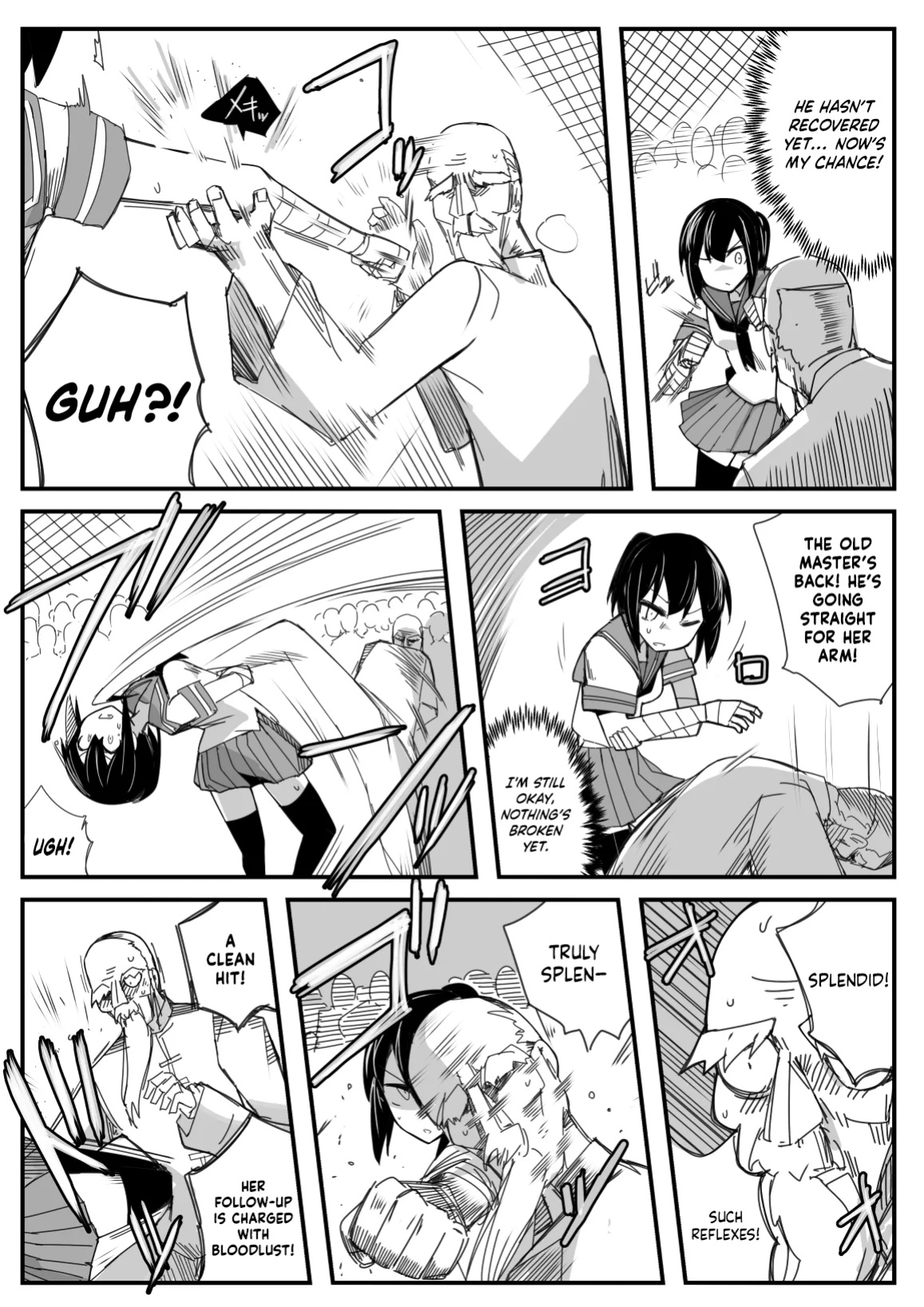 [Circle Pushishi (nnS)] Sailor Fuku Chika Kakutou | Underground Fight in a Sailor Uniform [NudeSalad]