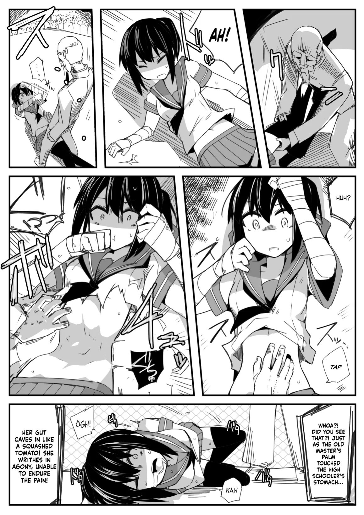 [Circle Pushishi (nnS)] Sailor Fuku Chika Kakutou | Underground Fight in a Sailor Uniform [NudeSalad]