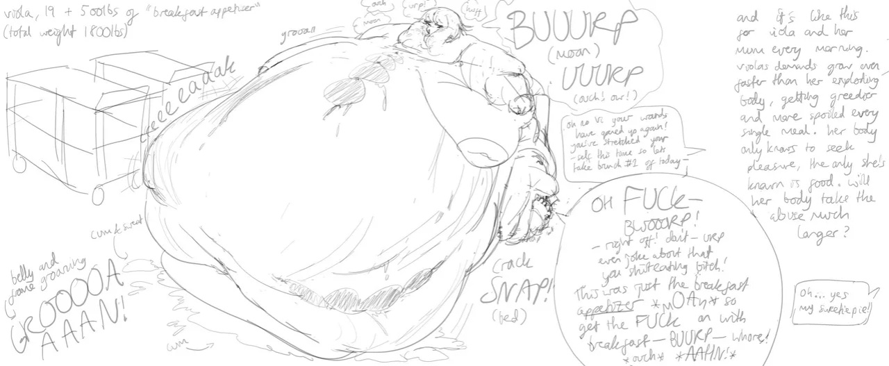 squishcakesart - Weight gain story