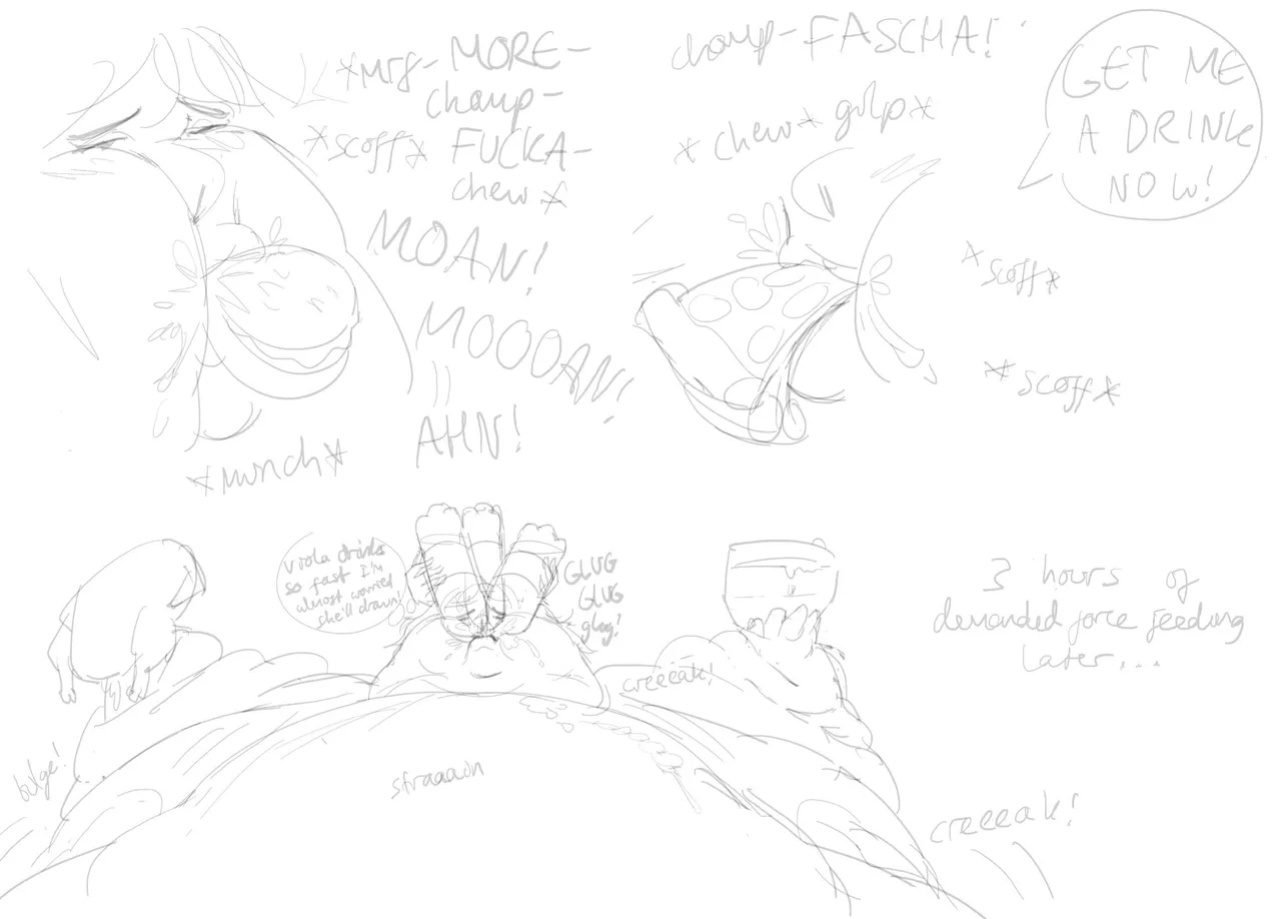 squishcakesart - Weight gain story