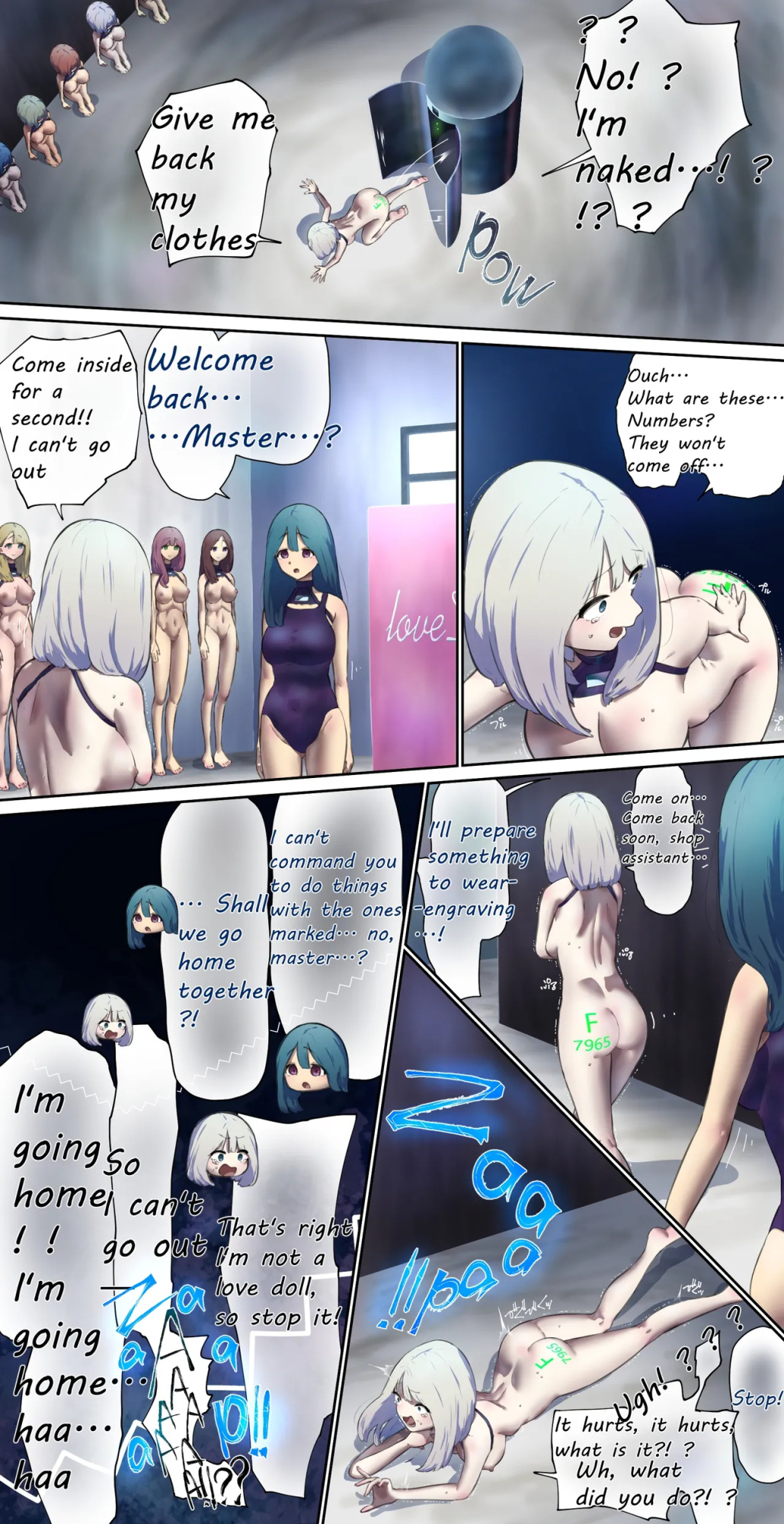 A girl came for regular maintenance on her love doll