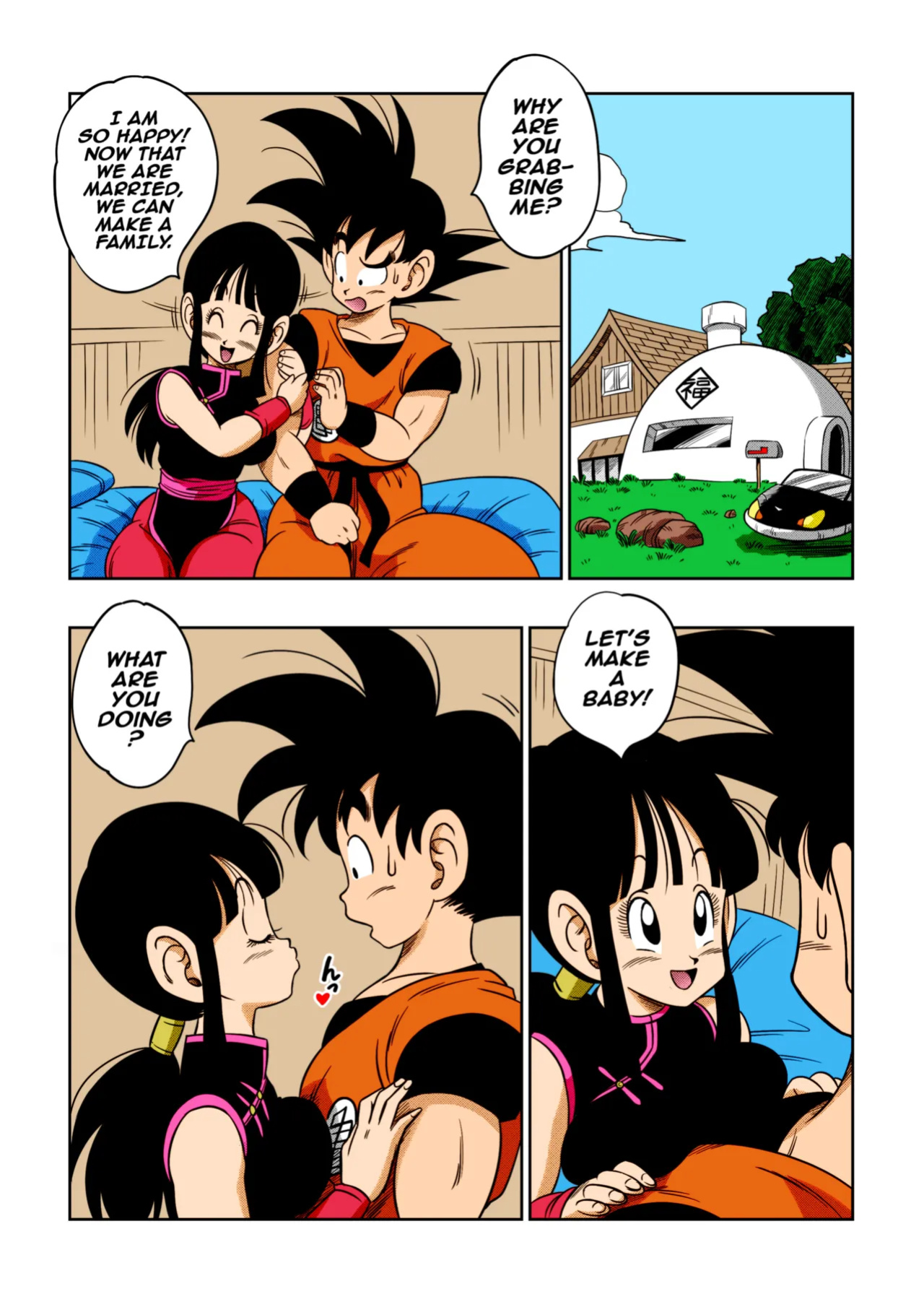 [Yamamoto] "An Ancient Tradition" - Young Wife Is Harassed! (Dragon Ball Z) [Colorized]