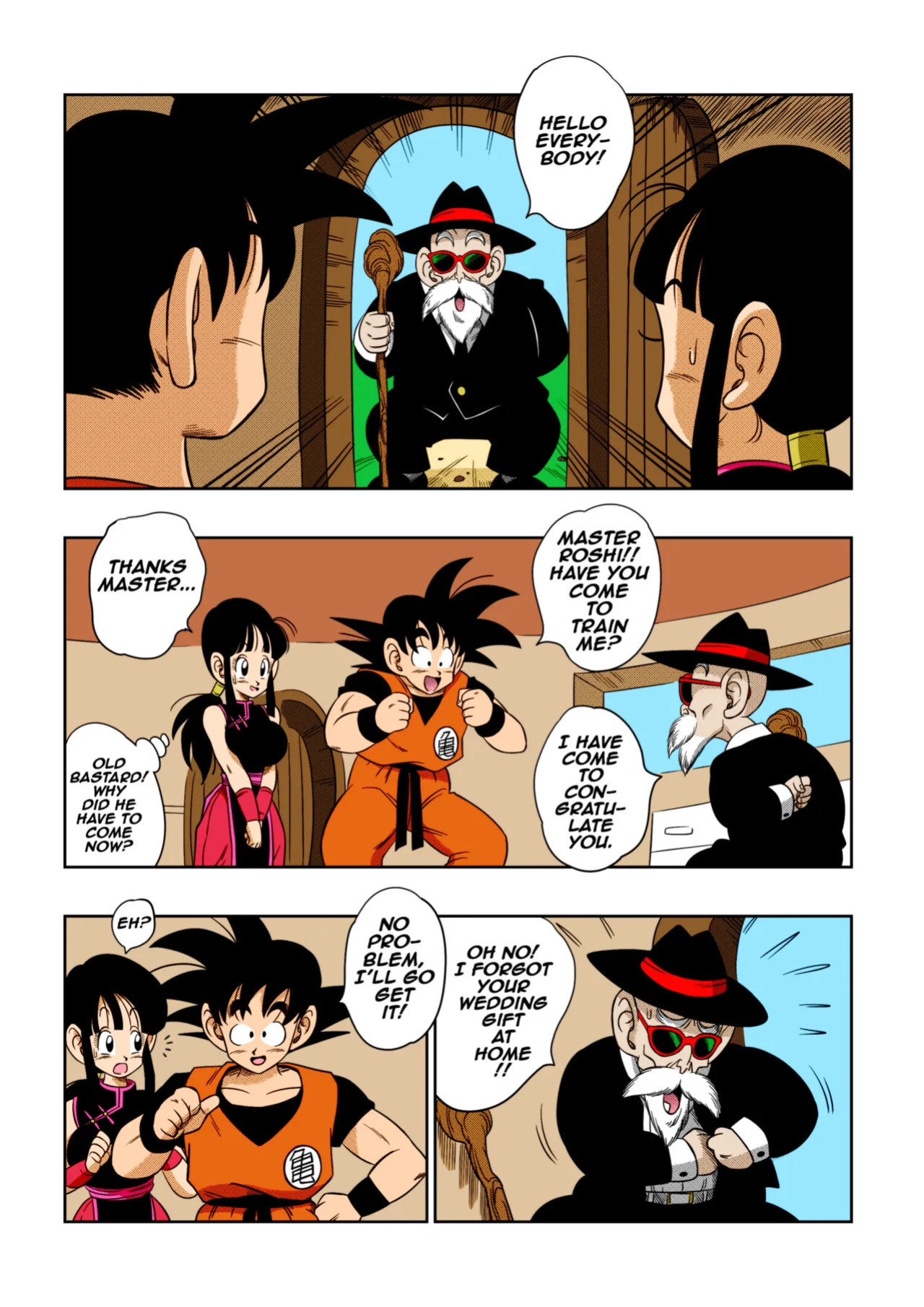 [Yamamoto] "An Ancient Tradition" - Young Wife Is Harassed! (Dragon Ball Z) [Colorized]