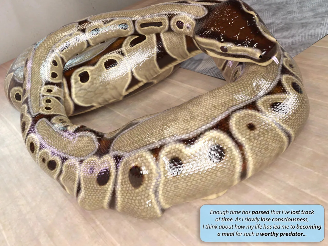 Thick snake snack