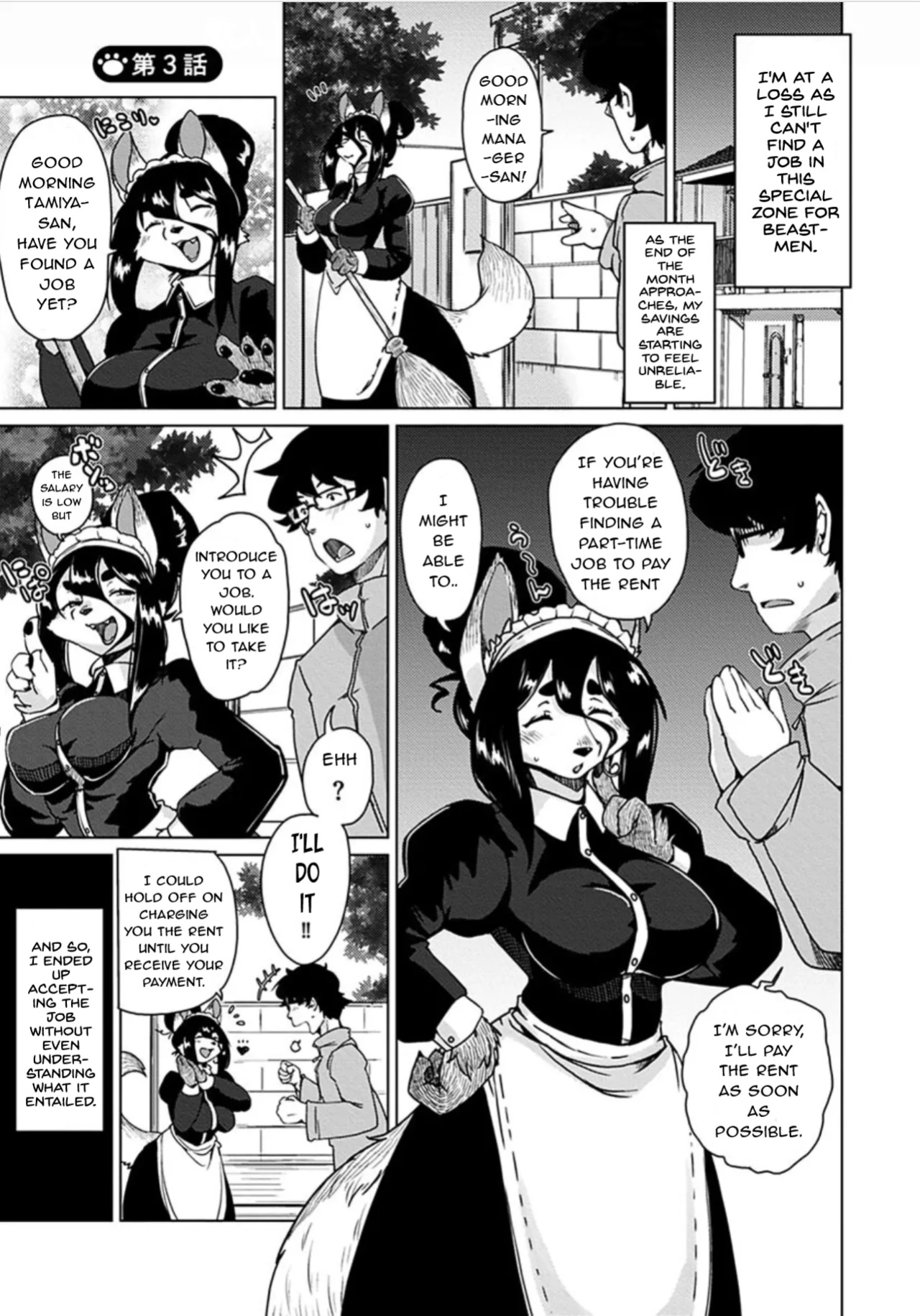 [Setouchi Kurage] Juujin Apart Tokoharusou e Youkoso! Ch. 3 [NachasGrandes]