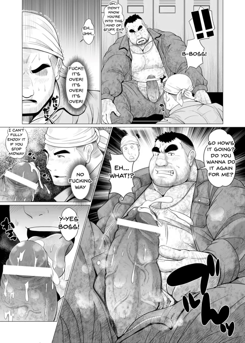 [Chobikuma (Bear Tail)] Zetsurin Oyakata – Virile Boss [Eng]
