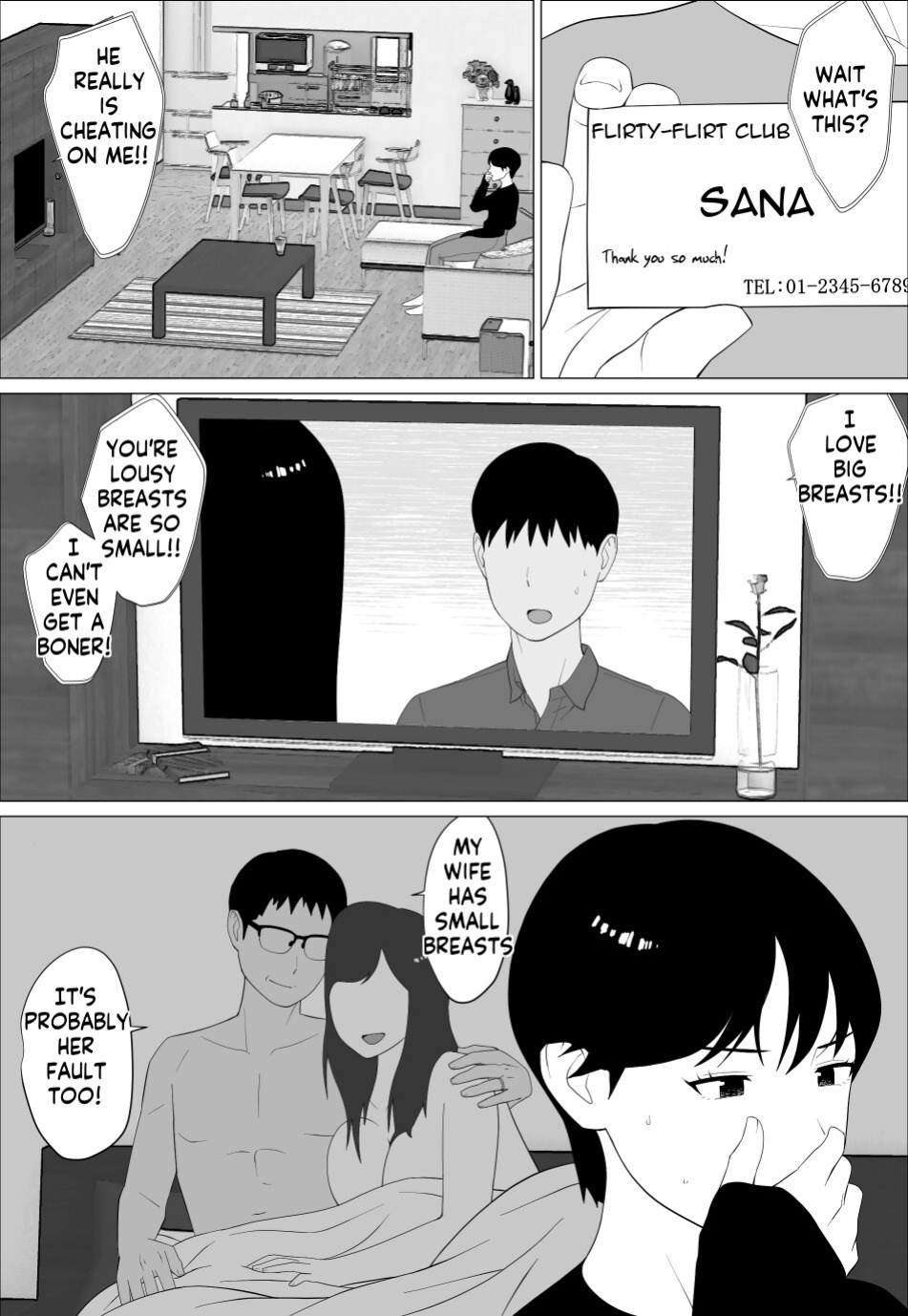 [Oroboy] Danna to no Resu Kaishou no Tameni Toukyou Shita noni | Enlarged breasts to entice husband and yet... [innyinny]