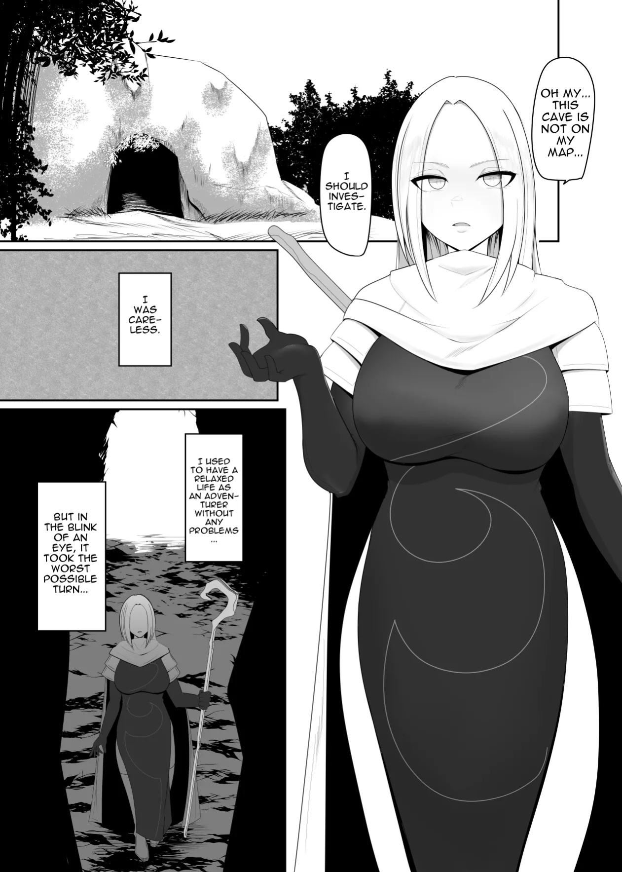Shokushu Kisei Nasusubenaku Kuppuku Saserreru Onna Majutsushi | Tentacle Parasite - A female sorceress is helplessly subjugated