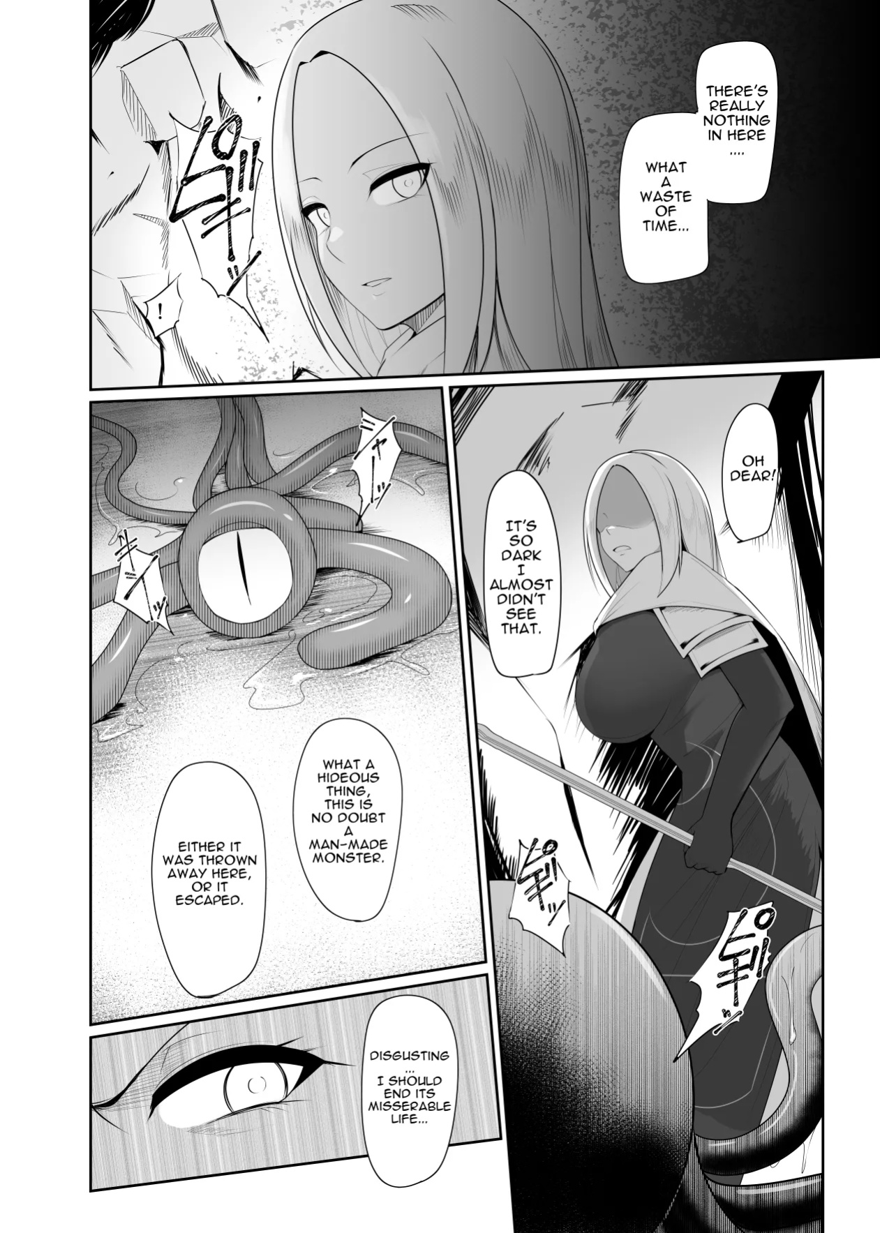 Shokushu Kisei Nasusubenaku Kuppuku Saserreru Onna Majutsushi | Tentacle Parasite - A female sorceress is helplessly subjugated