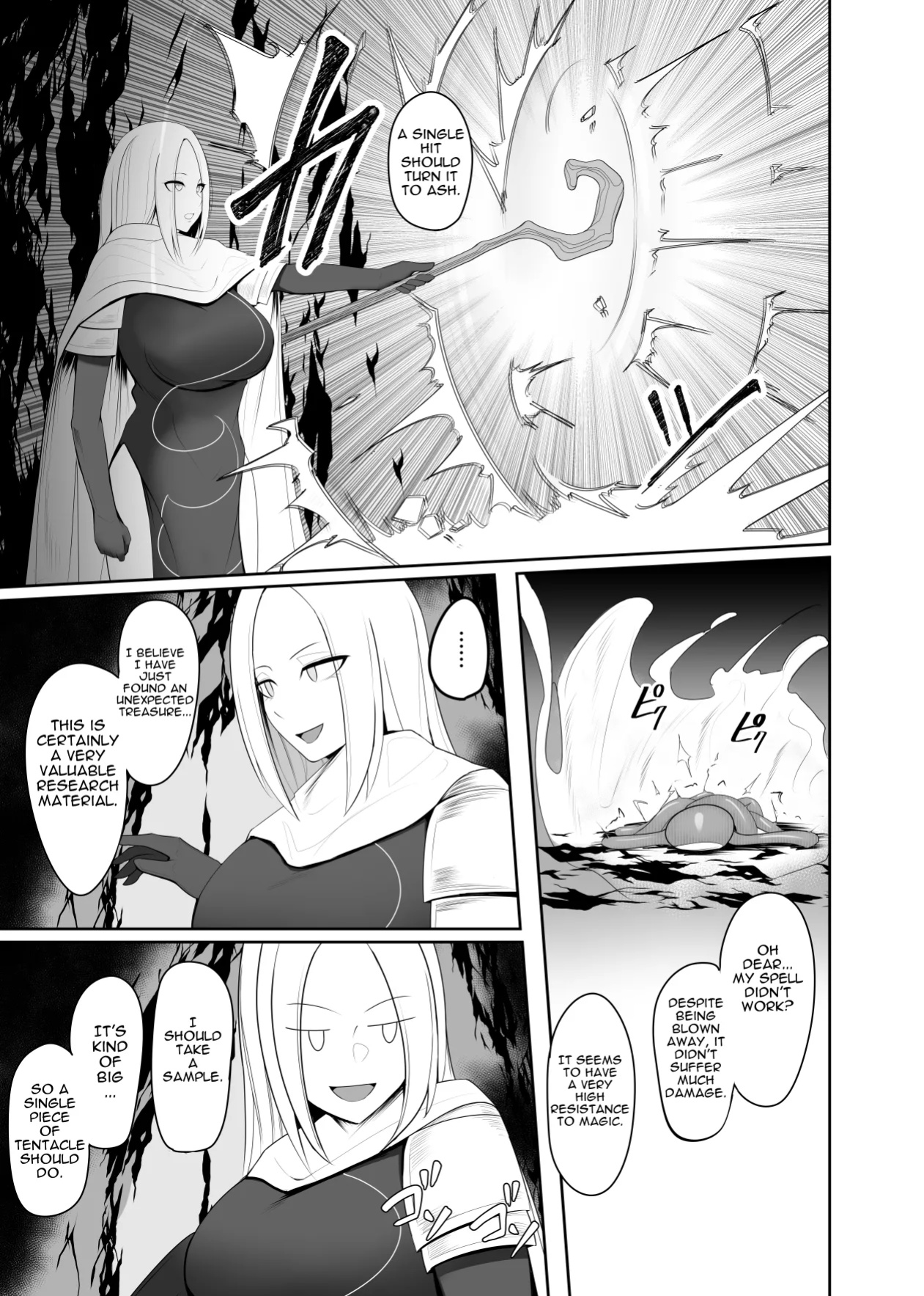 Shokushu Kisei Nasusubenaku Kuppuku Saserreru Onna Majutsushi | Tentacle Parasite - A female sorceress is helplessly subjugated