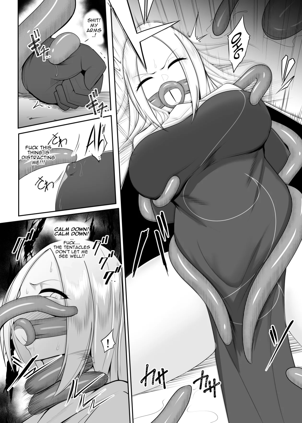 Shokushu Kisei Nasusubenaku Kuppuku Saserreru Onna Majutsushi | Tentacle Parasite - A female sorceress is helplessly subjugated