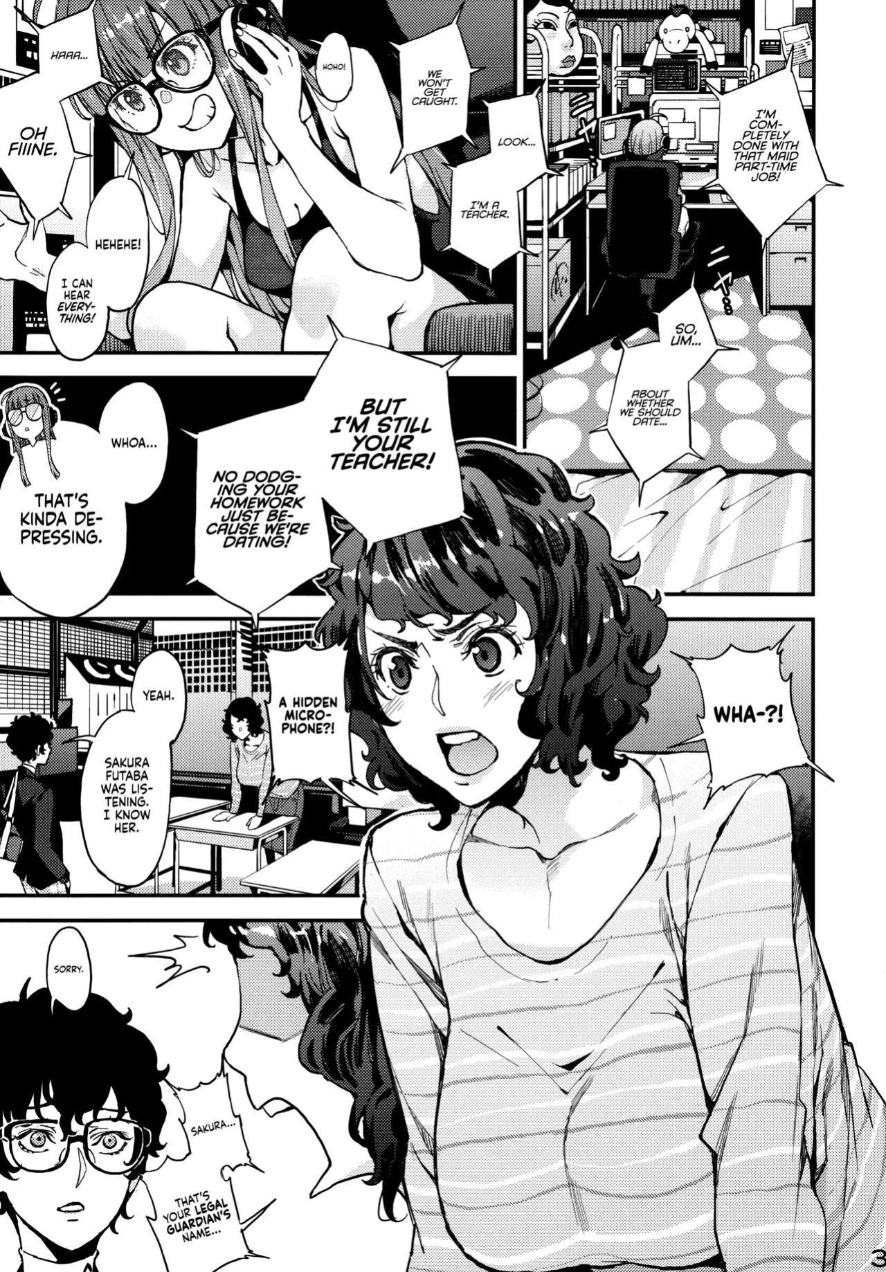 (C94) [Service Heaven (Azukiko)] Kawakami Sensei to Futaba no Himitsu Kojin Jugyou | Kawakami-Sensei and Futaba's Secret Private Lessons (Persona 5)