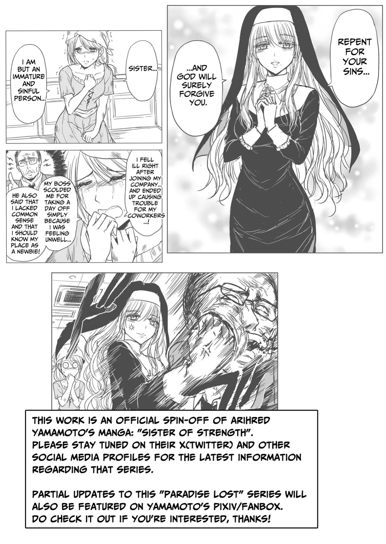 [Palace Inubousaki (Sister Maria Rosetta)] Shitsurakuen ~Haitoku ni Ochiru Seijo~ | Paradise Lost ~A Saint's Descent Into Immorality~ [tsuyoshi]