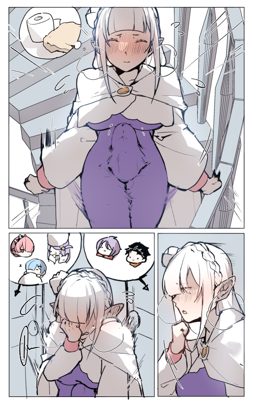 [Angel] Emilia's trouble at the Watchtower (Re:Zero kara Hajimeru Isekai Seikatsu)