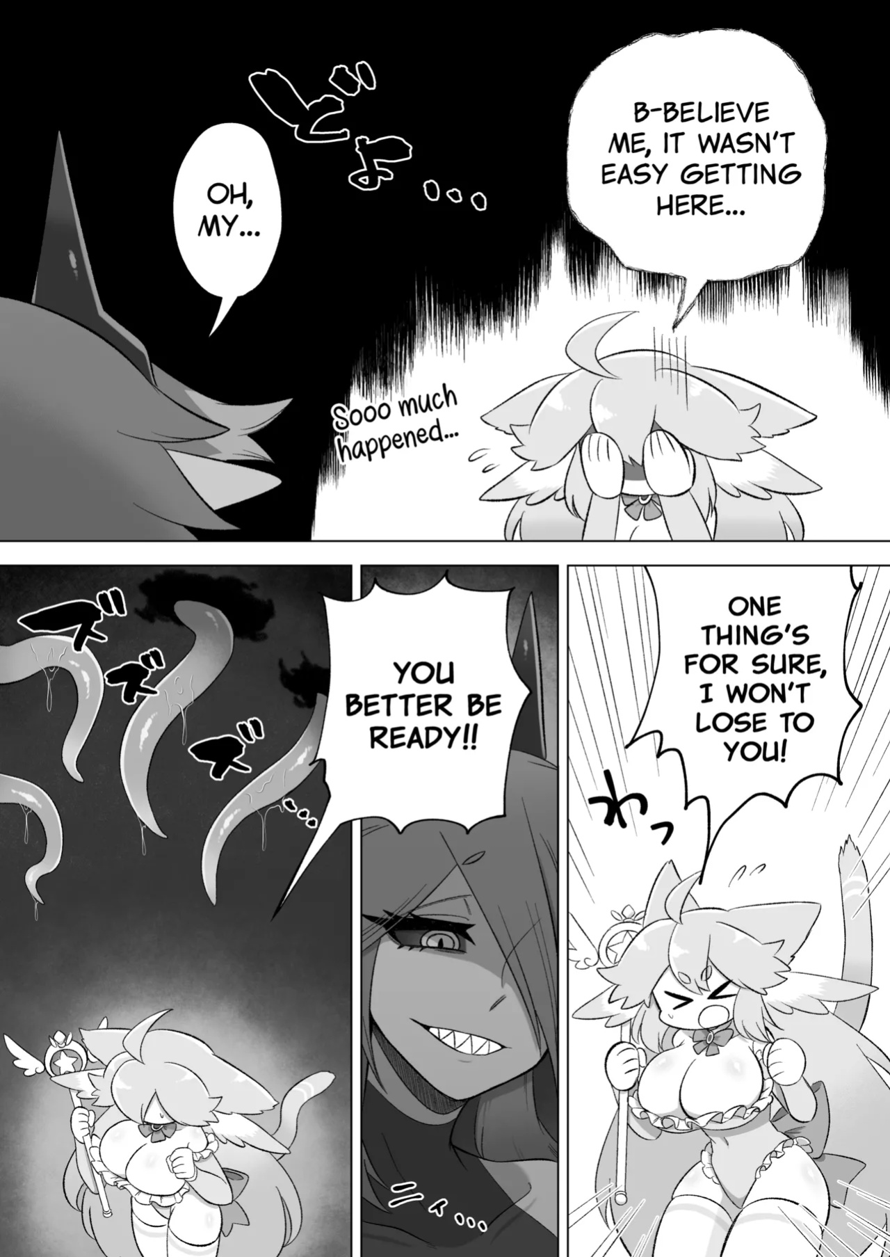 [Moto no Hondana (Moto)] Mahou Shoujo wa Shokushu to Futanari Inma ni Ochiteiku