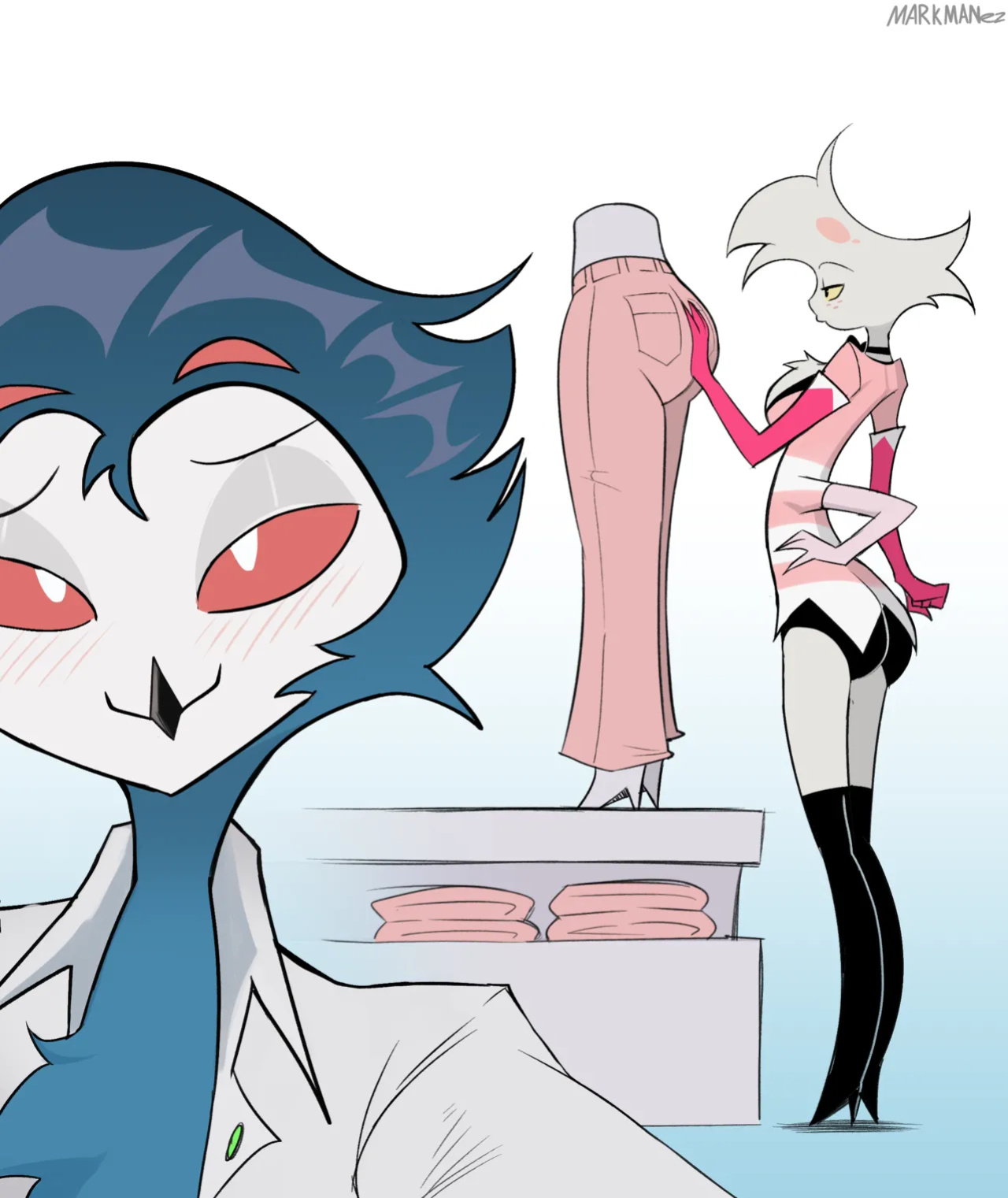[MARKMANez] Angel Dust x Stolas (Hazbin Hotel//Helluva Boss)