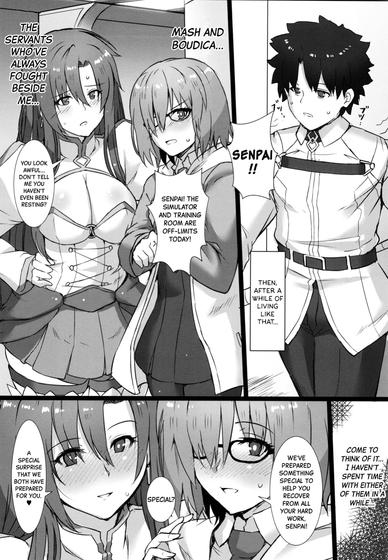 (C97) [Kedamonoya san (Makka na Kedamono)] Kouhai to Onee-san ni Shinpai Kakecha Dame! | You Shouldn’t Make Your Kouhai and Onee-san Worry About You! (Fate/Grand Order) [Black Grimoires]