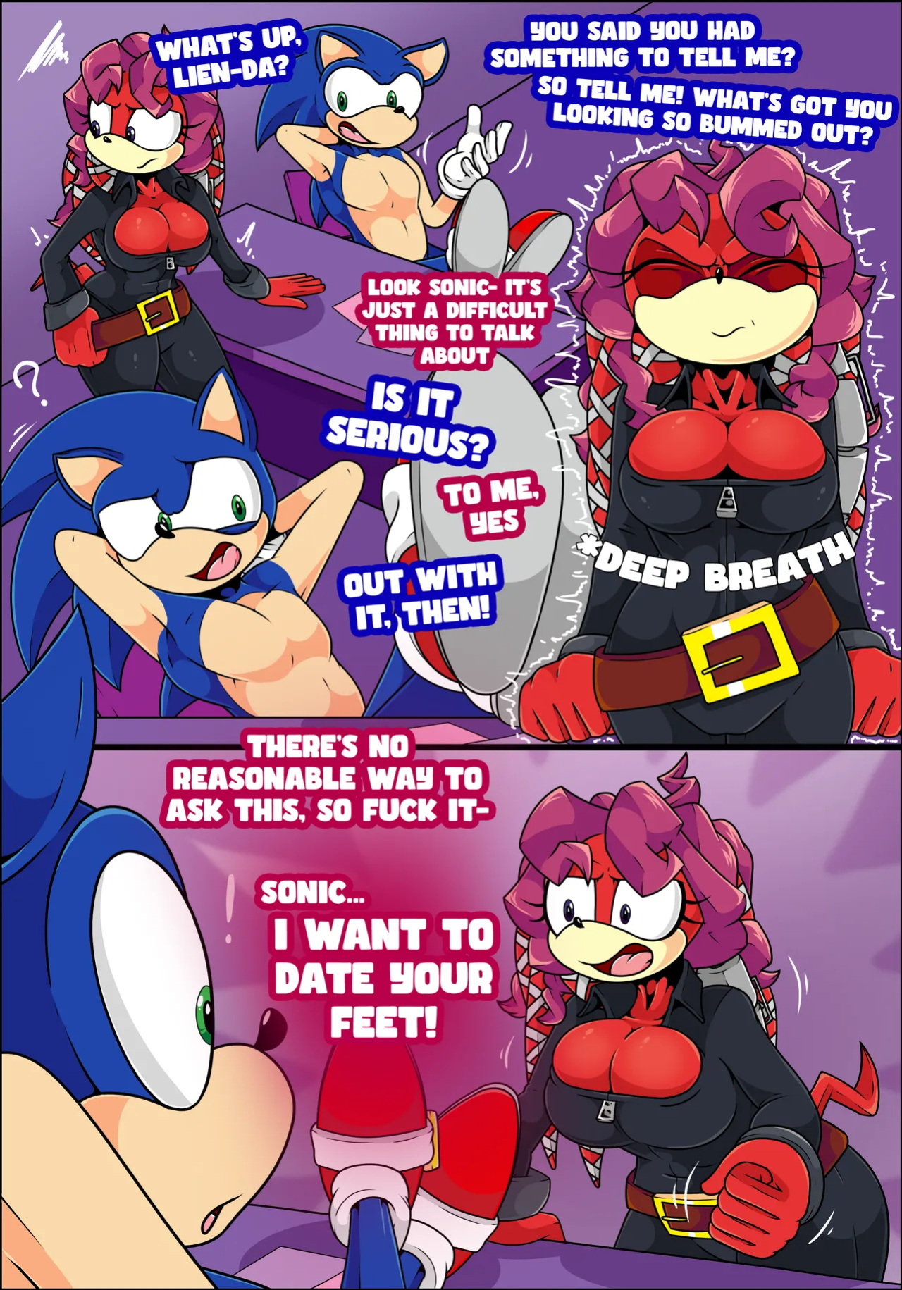 [TinyDevilHorns] Sonic... I want to Date your Feet!