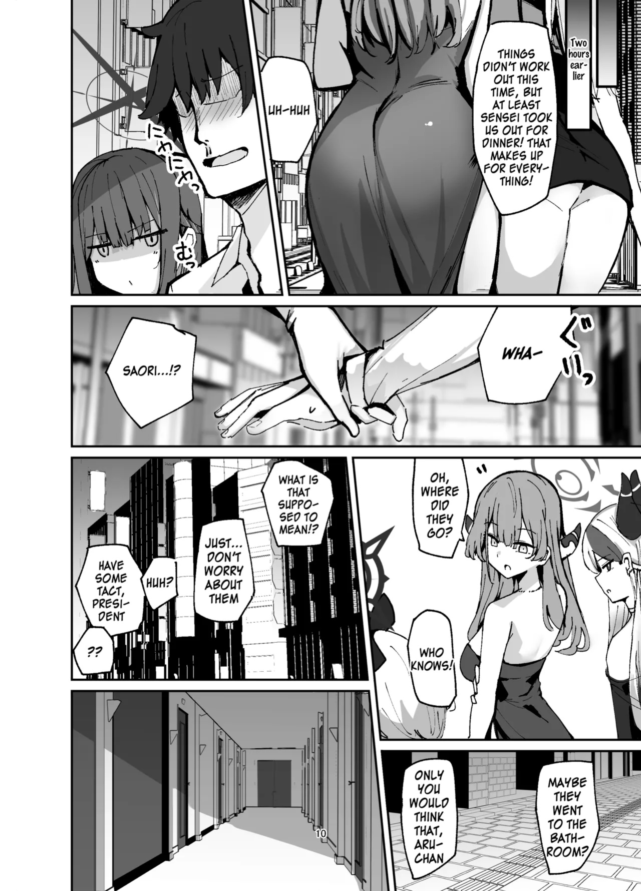 [Muoto Lab (Muoto)] Saori ga Shittoshite Sensei o Osocchau Hon. | A book about Saori getting jealous and assaulting Sensei. (Blue Archive) [SDF]