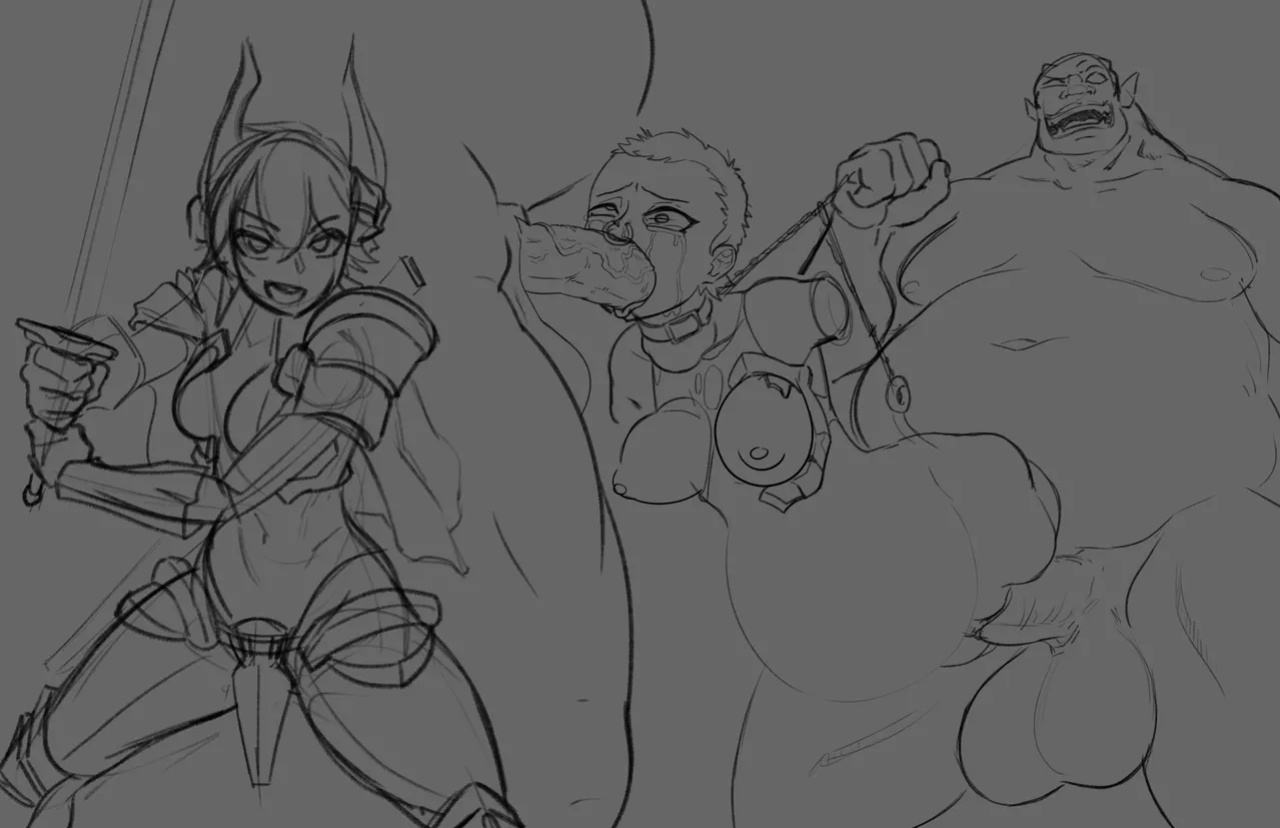 [MrPenning] Orcs Spit Roasting a Pig (Rance)