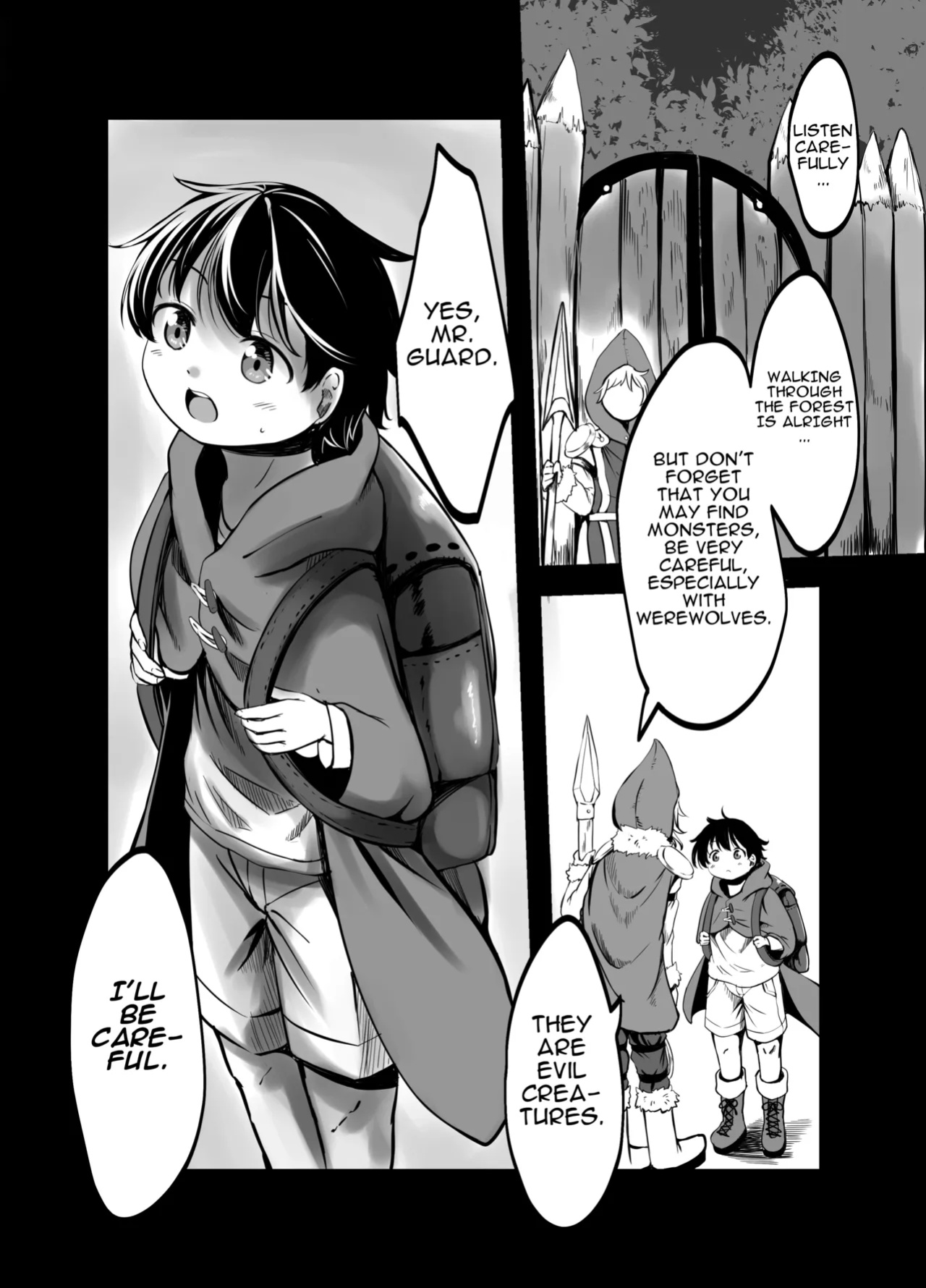 Kowai Jinrou Onee-san no Uchi Ni Tsurekomarete Kyousei Koubi Saserareta Ohanashi - A story of a werewolf woman who took me into her house and forced me to mate with her