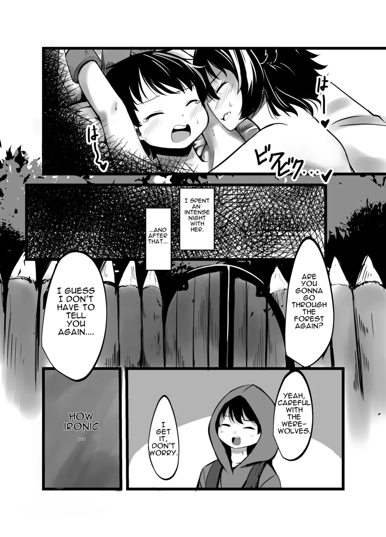 Kowai Jinrou Onee-san no Uchi Ni Tsurekomarete Kyousei Koubi Saserareta Ohanashi - A story of a werewolf woman who took me into her house and forced me to mate with her