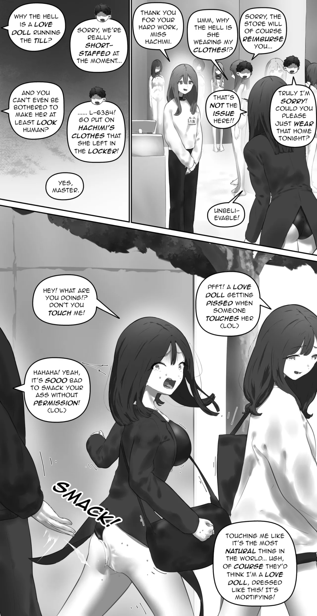 Love doll store clerk