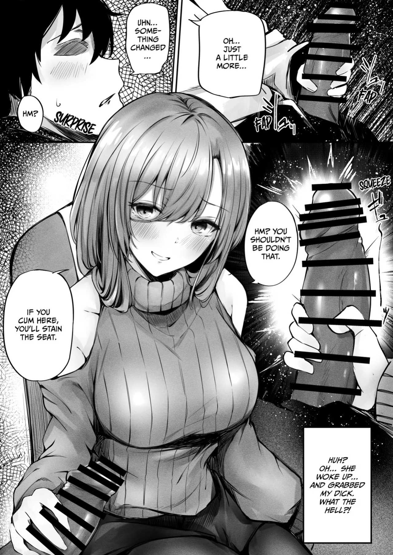 [FDSP (Sakagaki)] Tonari no Oneesan ga Ero sugite Shikottetara Kossori Nuite Kureta Hanashi | The Sexy Girl in the Next Seat Gave Me a Handjob
