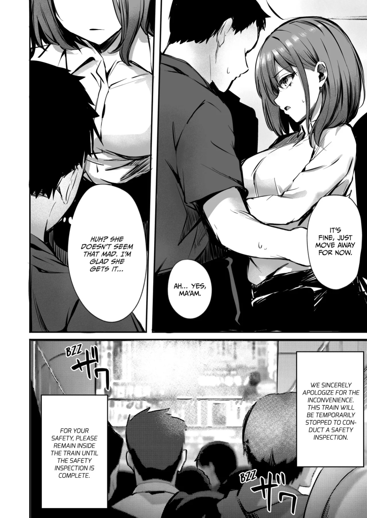[FDSP (Sakagaki)] Mitchaku! Onee-san ni Fukakouryoku kara ka Shibushibu Nuite Moratta Hanashi | Glued Together! The Story of How a Lady Reluctantly Got Me off Due To Unavoidable Circumstances