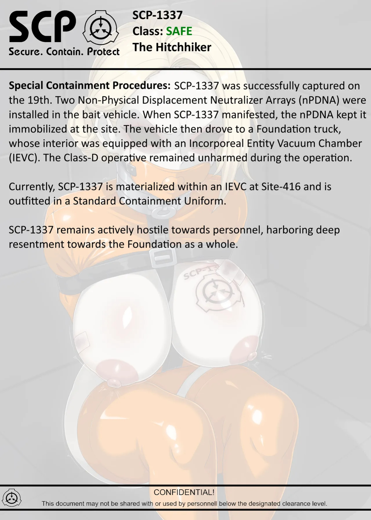 [AnanaKawaii] SCP-1337 The Hitchhiker (SCP Foundation)