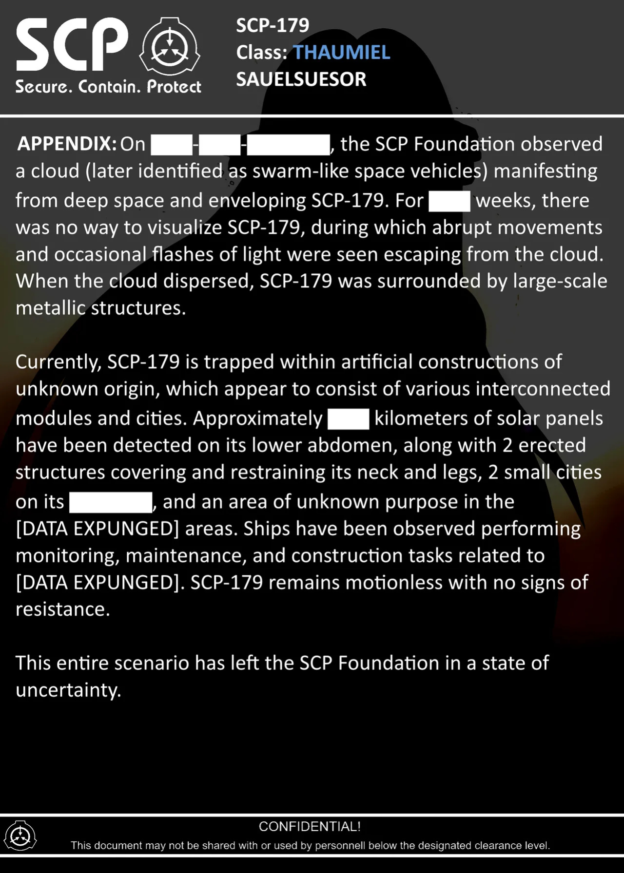 [AnanaKawaii] SCP-179 SAUELSUESOR (SCP Foundation)