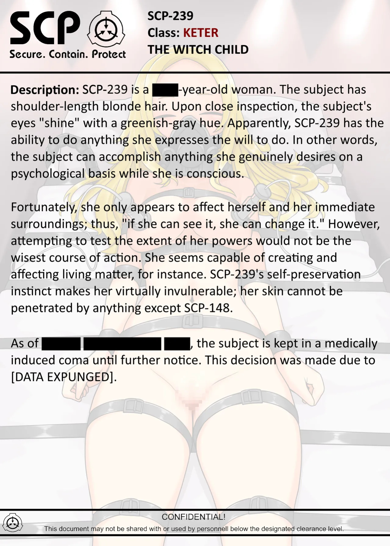 [AnanaKawaii] SCP-239 THE WITCH CHILD (SCP Foundation)