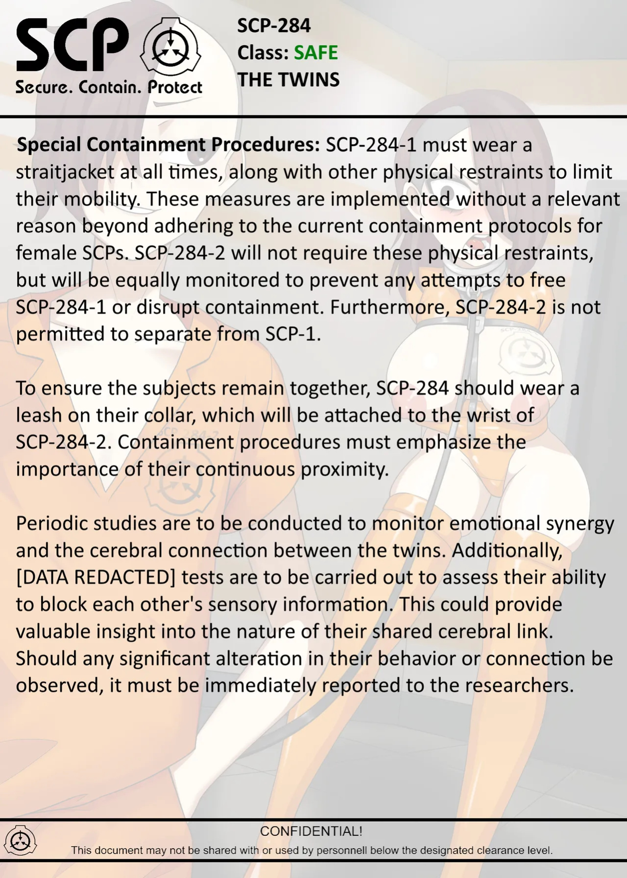 [AnanaKawaii] SCP-284 THE TWINS (SCP Foundation)