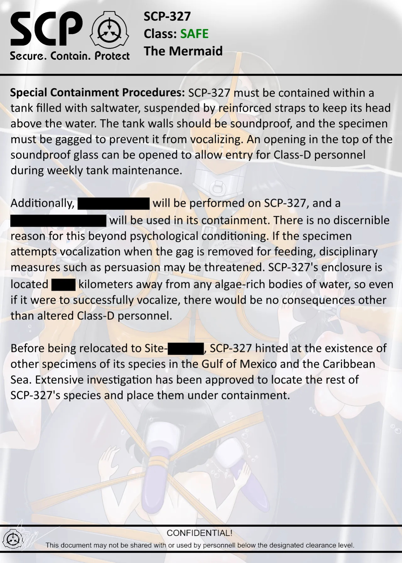 [AnanaKawaii] SCP-327 Mermaid (SCP Foundation)